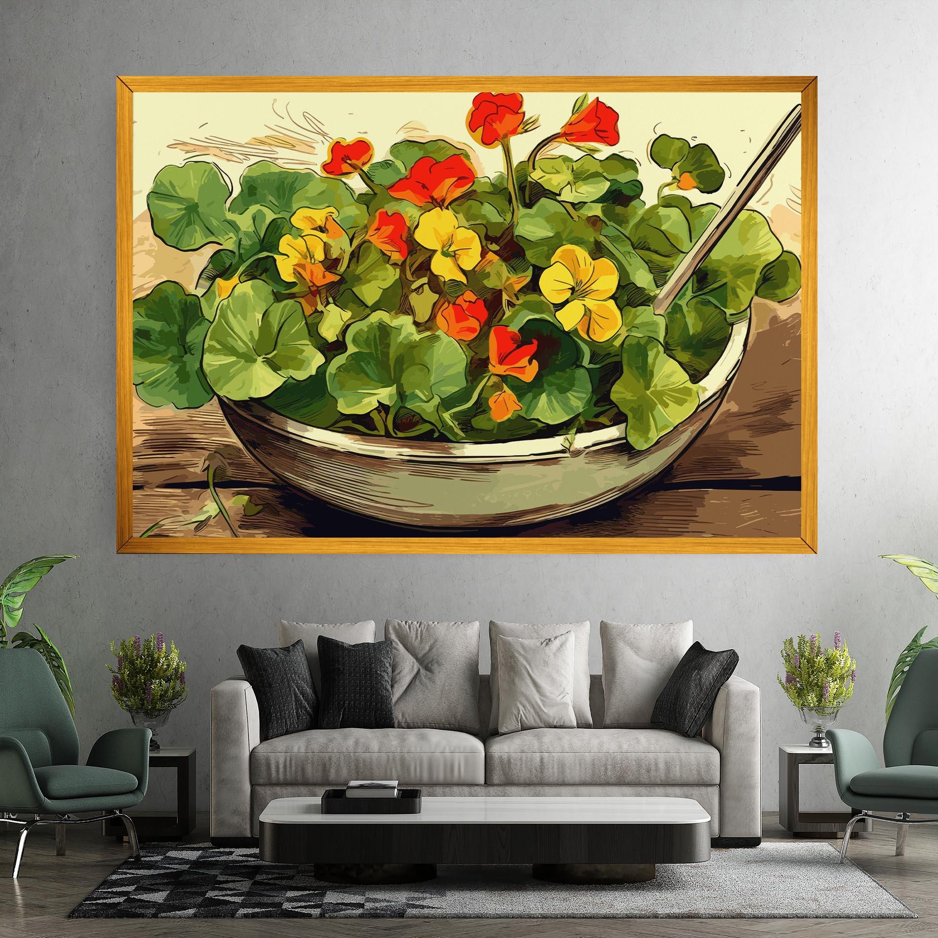 Leinwandbild Flower Food mockup 7