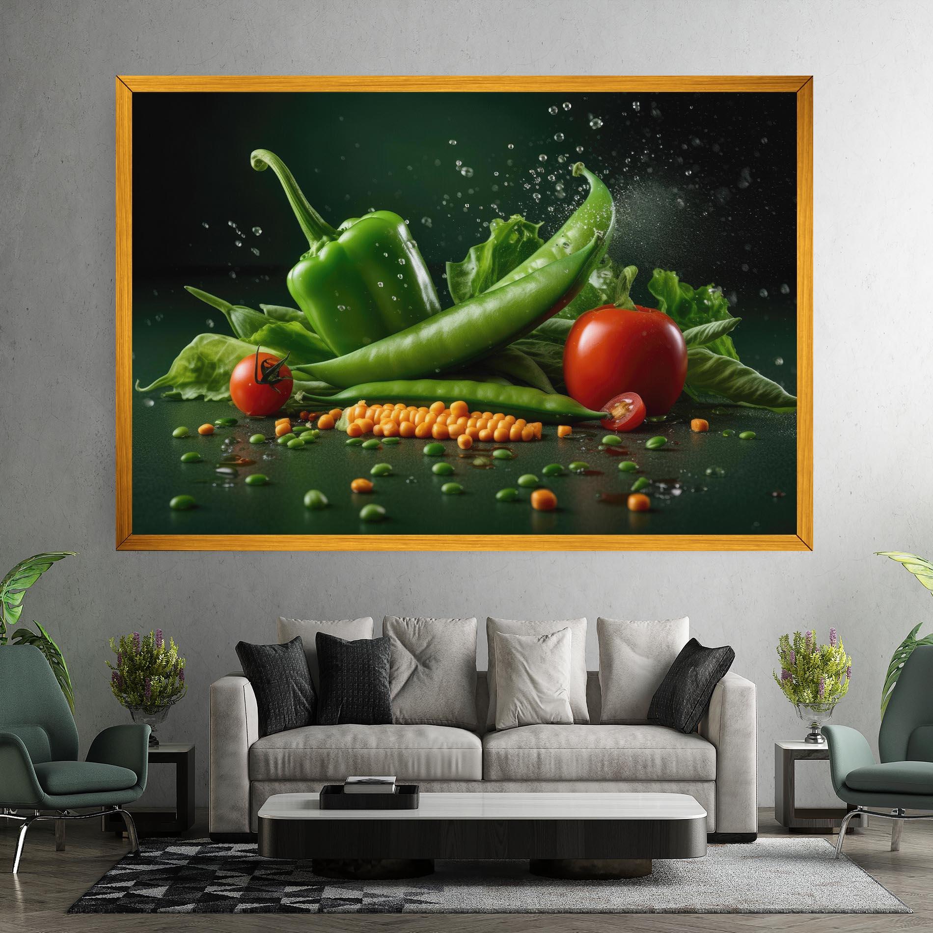 Leinwandbild Fresh Vegetables mockup 7