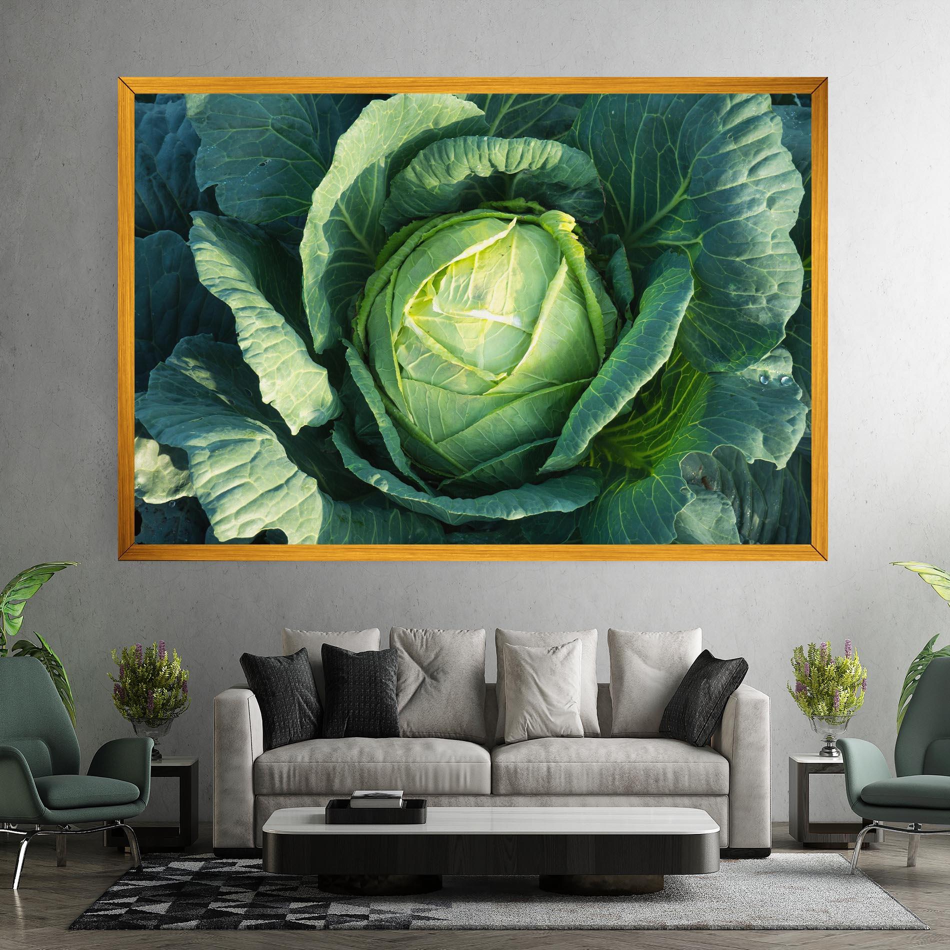 Leinwandbild Green Lettuce mockup 7
