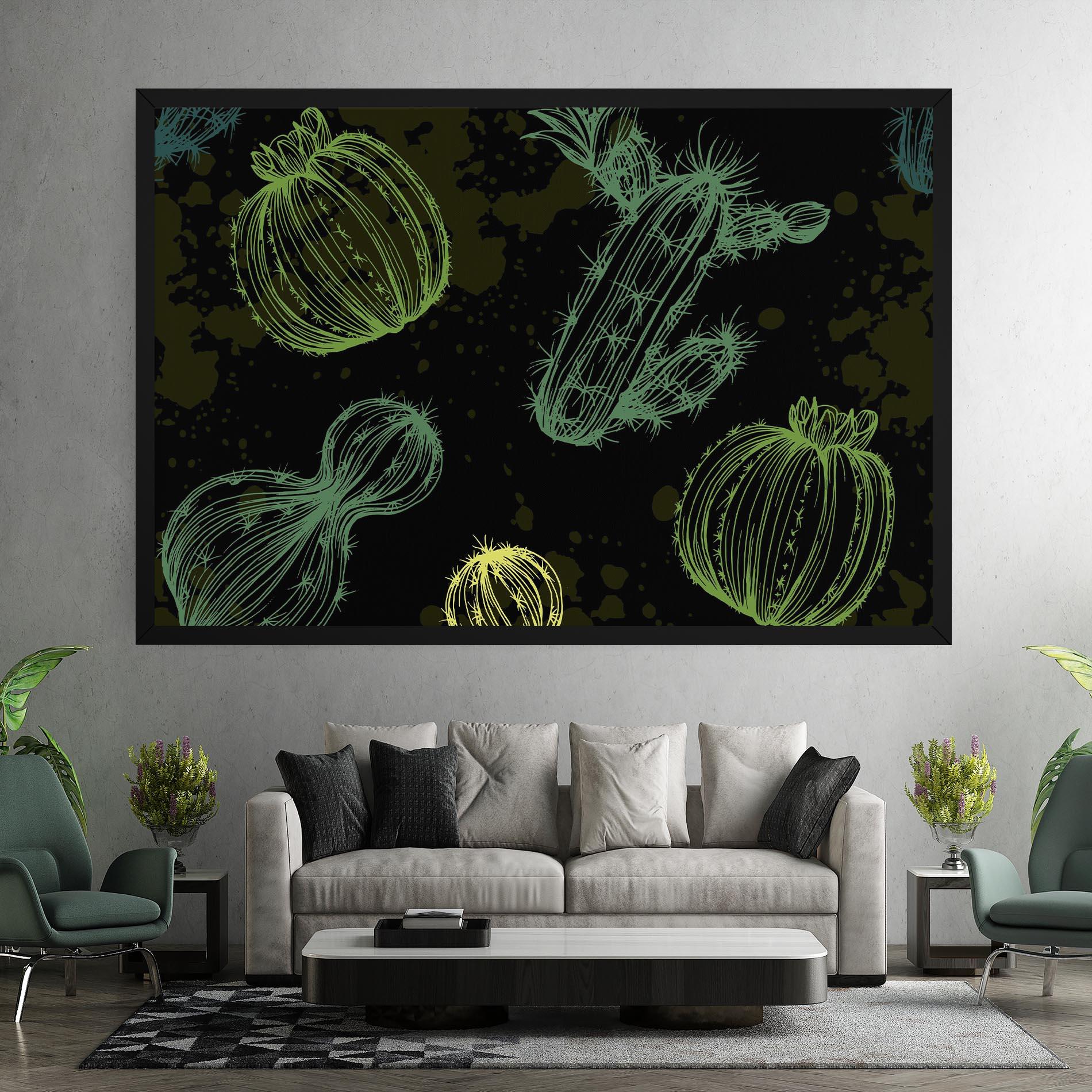 Leinwandbild Cactus Art mockup 7