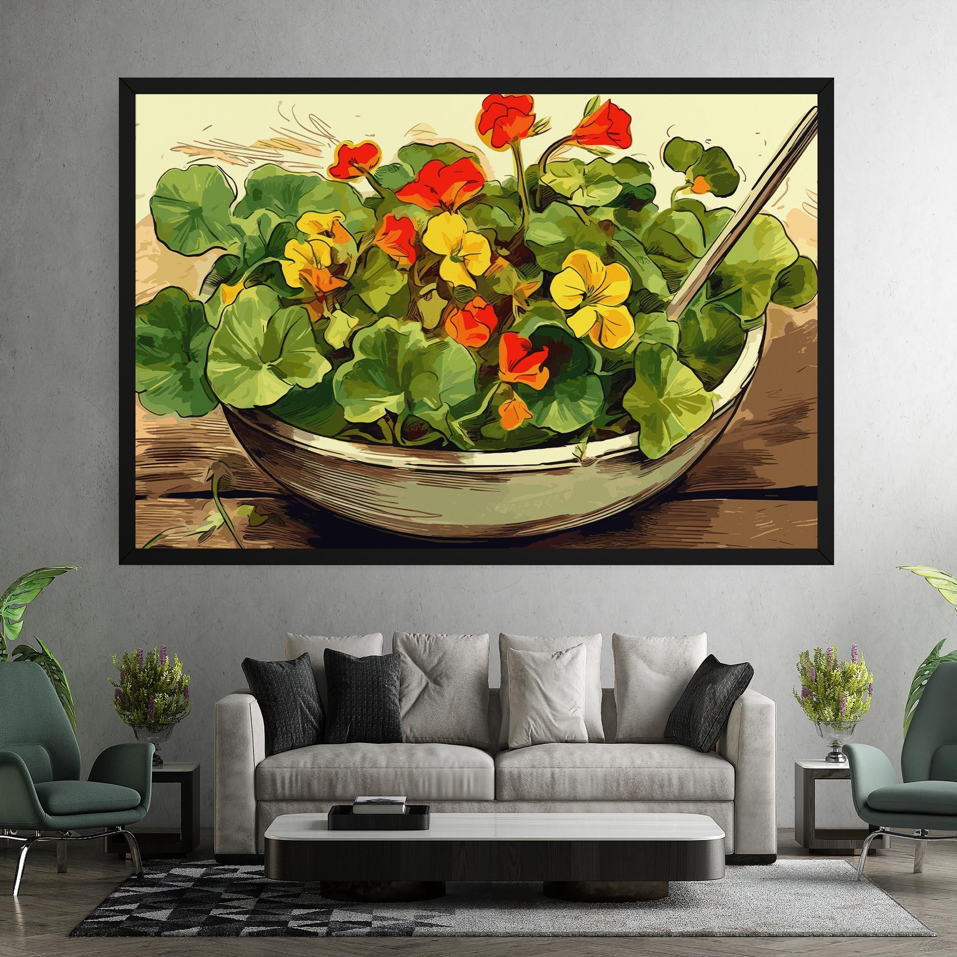Leinwandbild Flower Food mockup 7