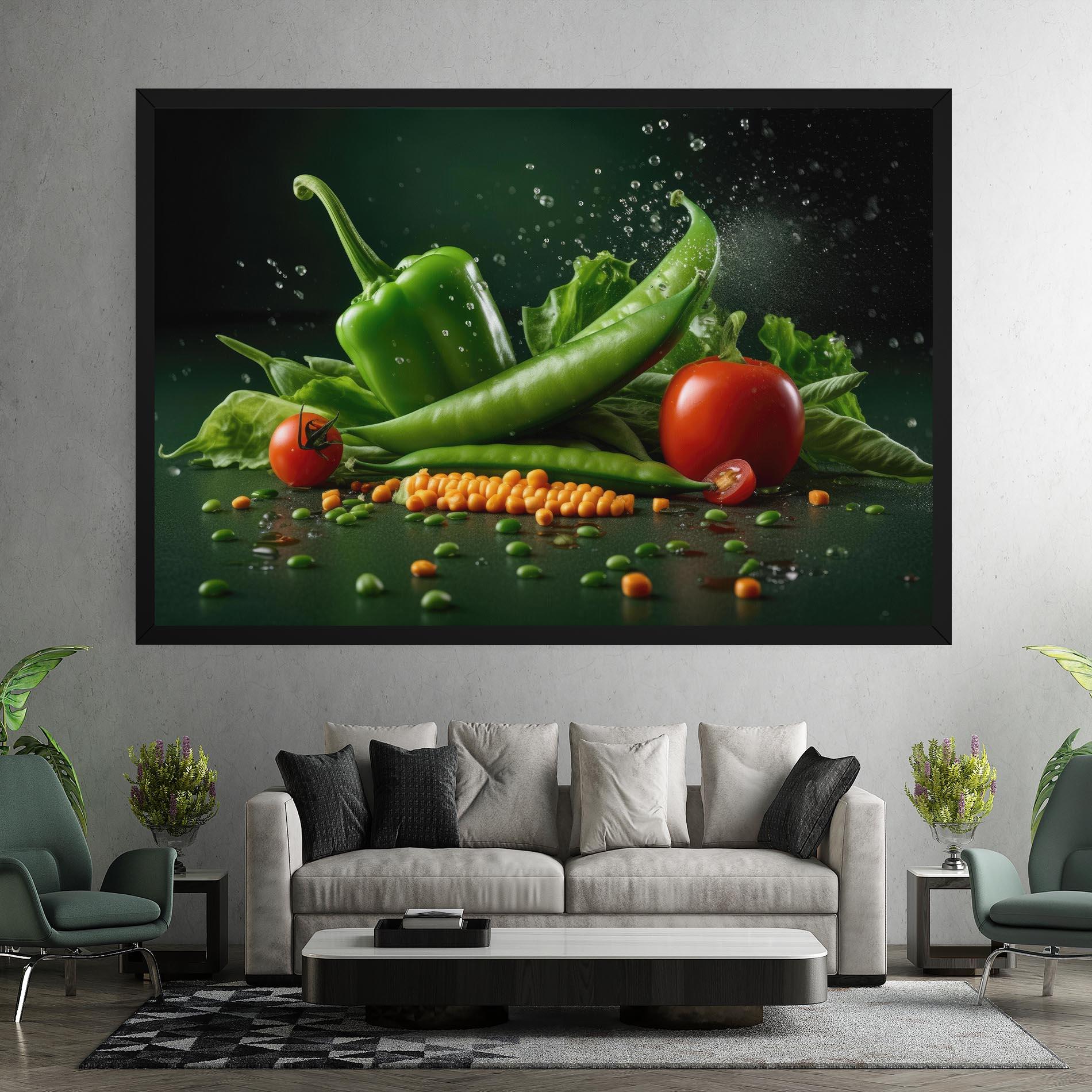 Leinwandbild Fresh Vegetables mockup 7