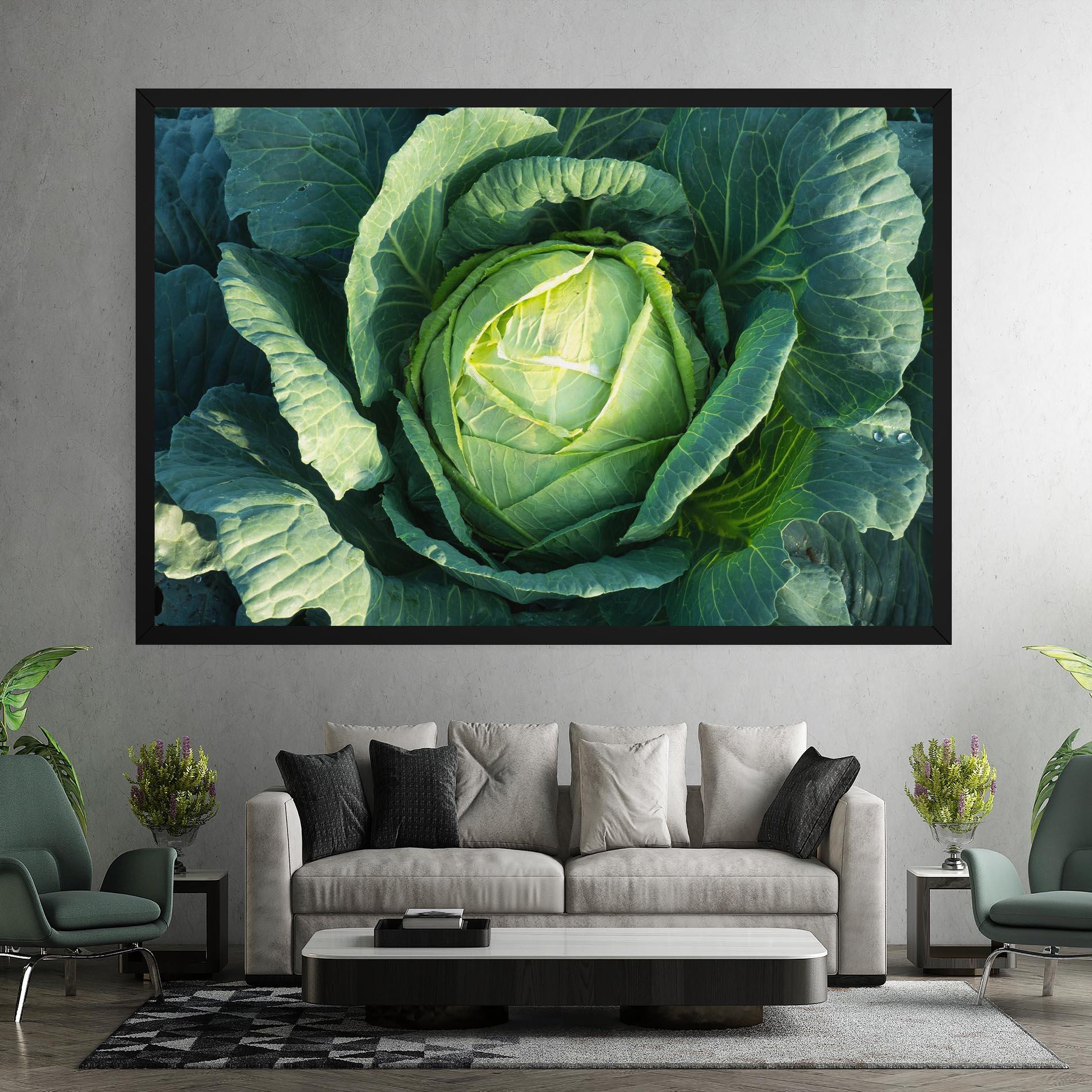 Leinwandbild Green Lettuce mockup 7