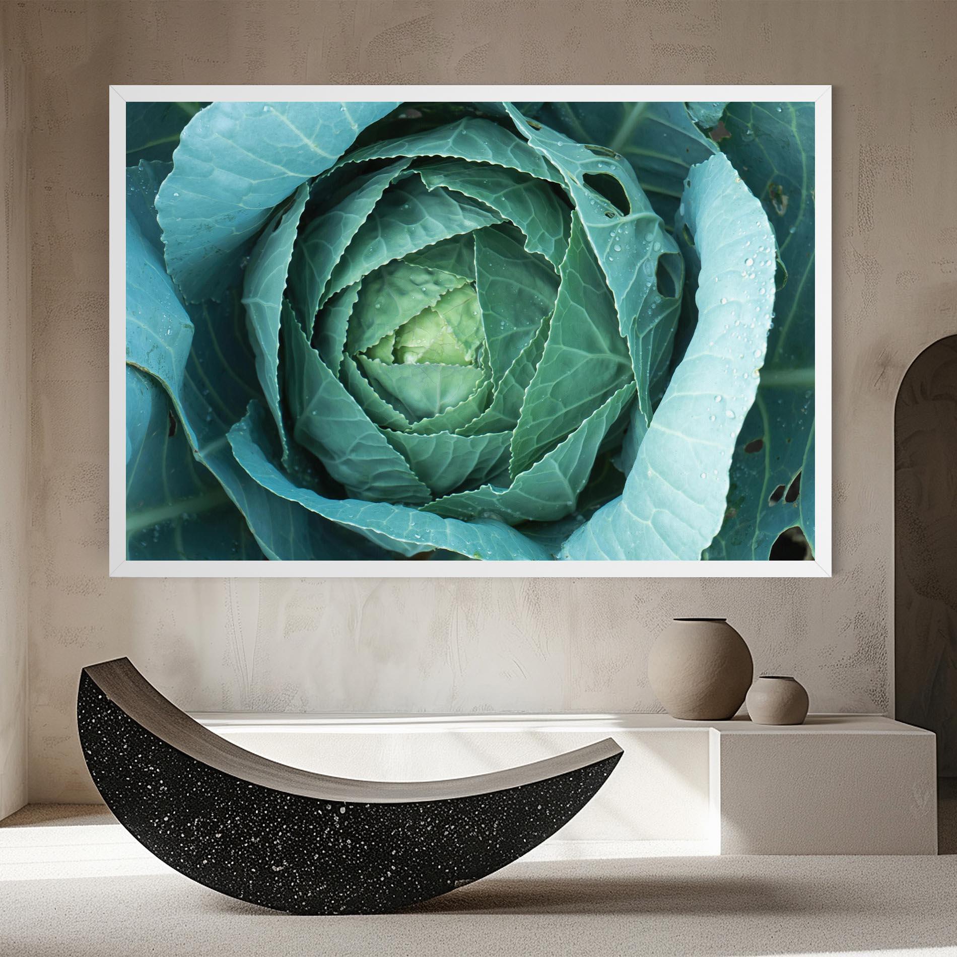 Leinwandbild Blue Lettuce mockup 8