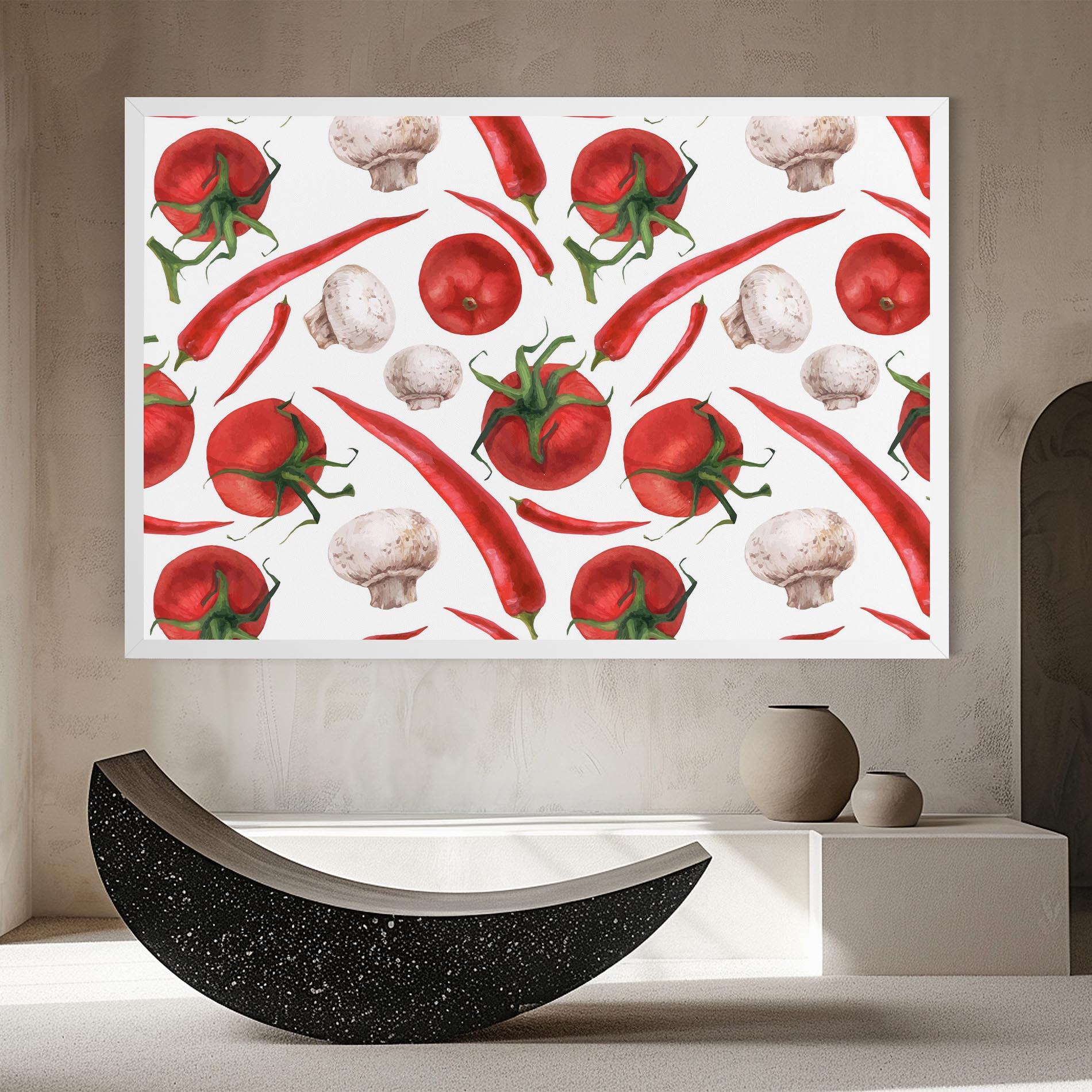 Leinwandbild Floating Tomato mockup 8