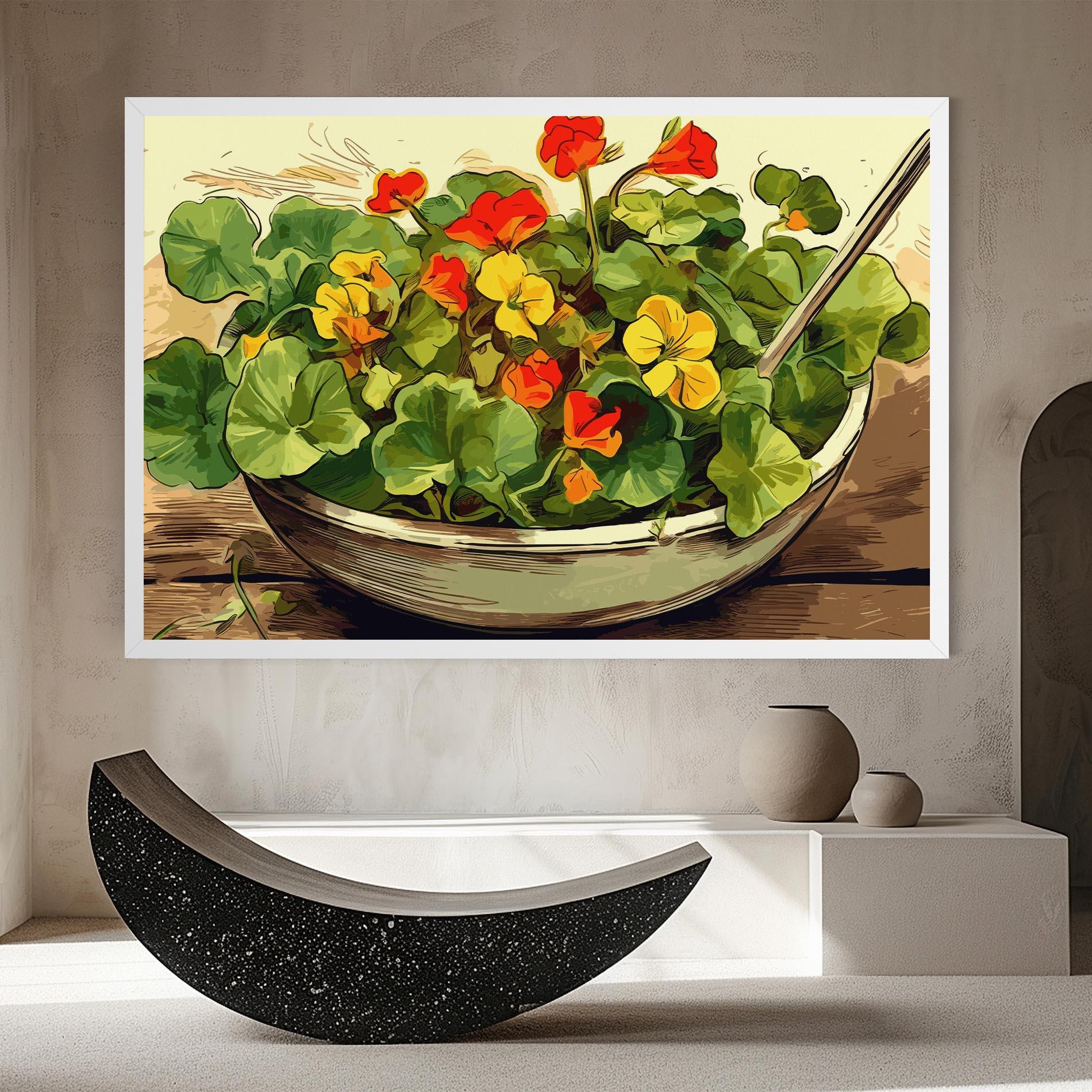 Leinwandbild Flower Food mockup 8