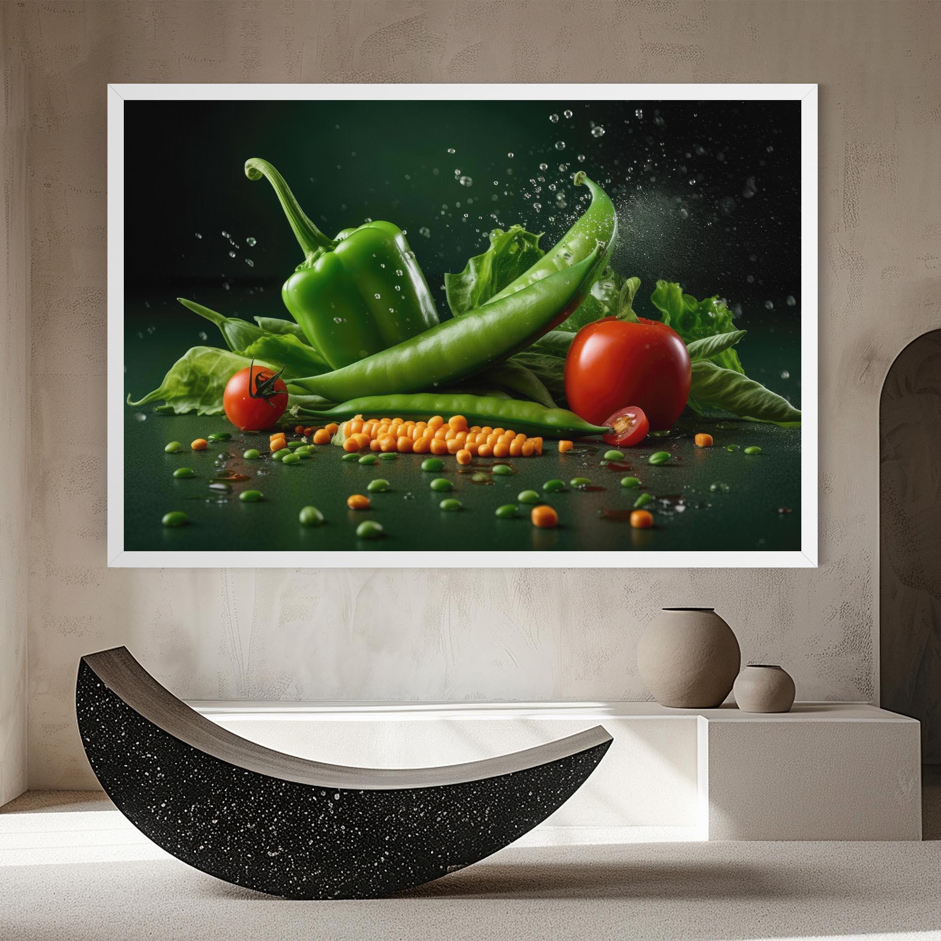 Leinwandbild Fresh Vegetables mockup 8