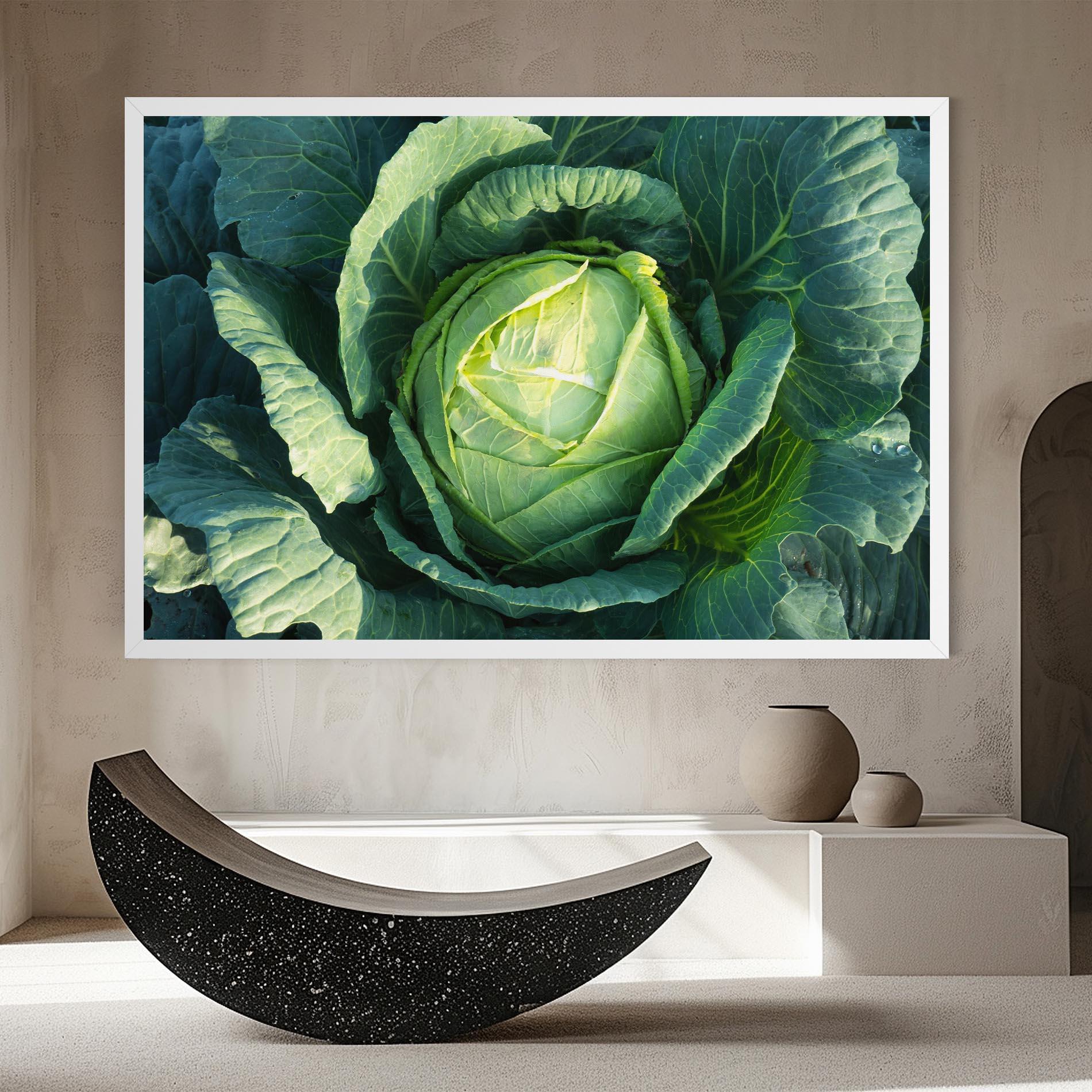 Leinwandbild Green Lettuce mockup 8