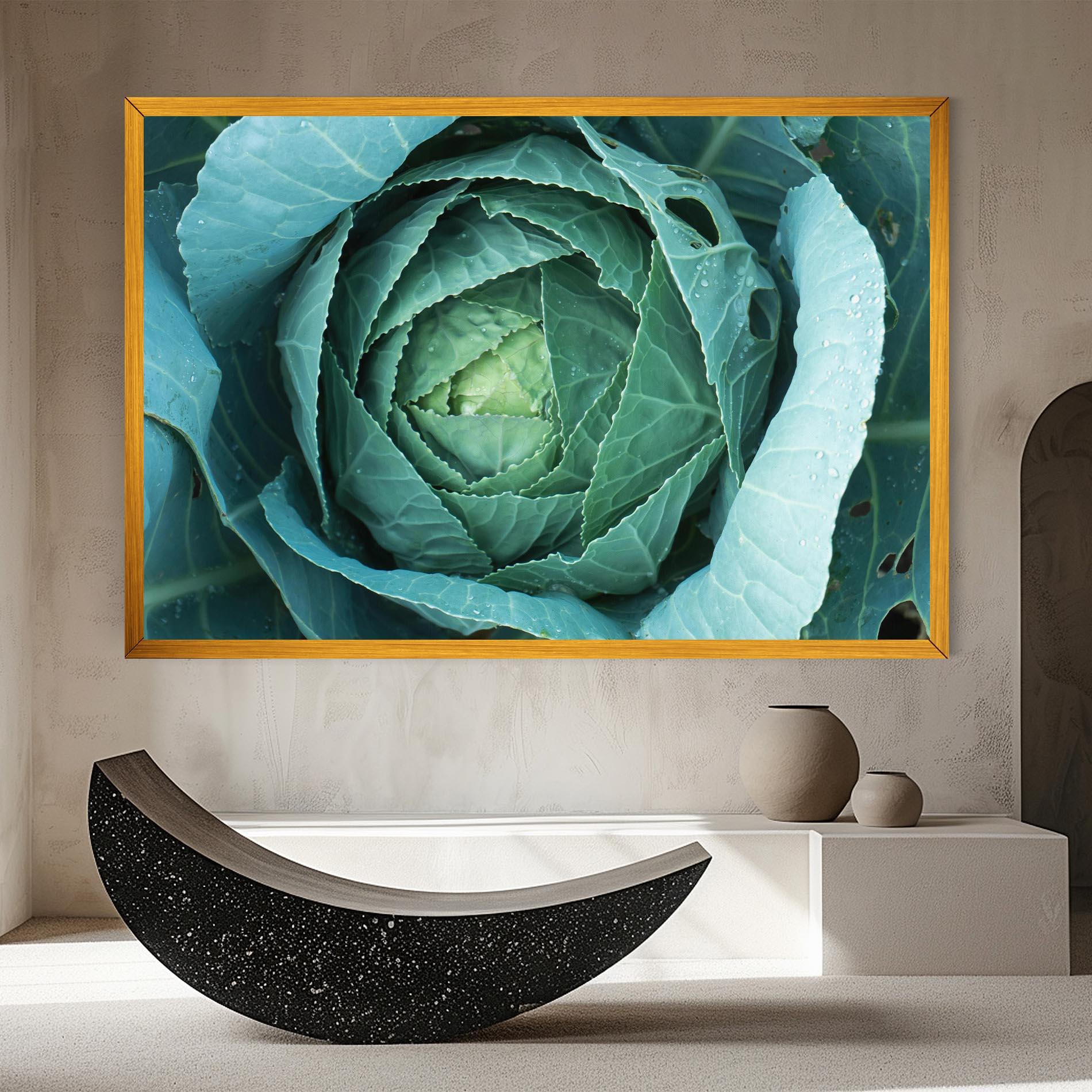 Leinwandbild Blue Lettuce mockup 8