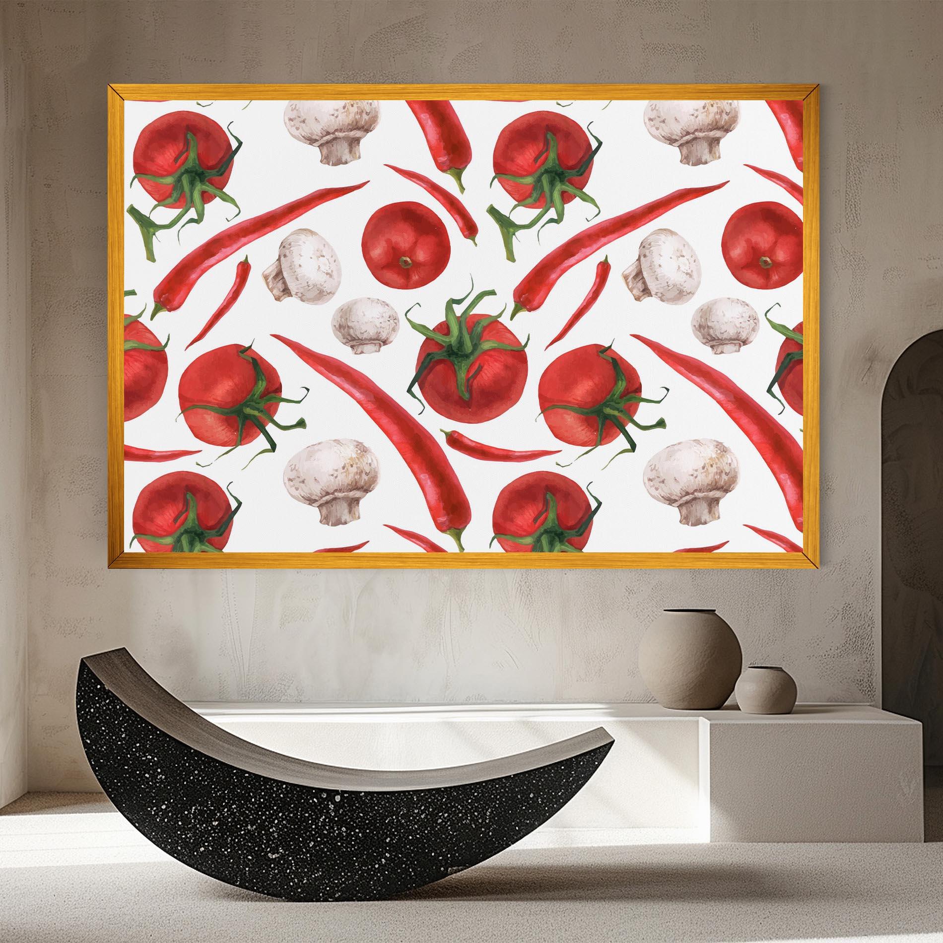 Leinwandbild Floating Tomato mockup 8