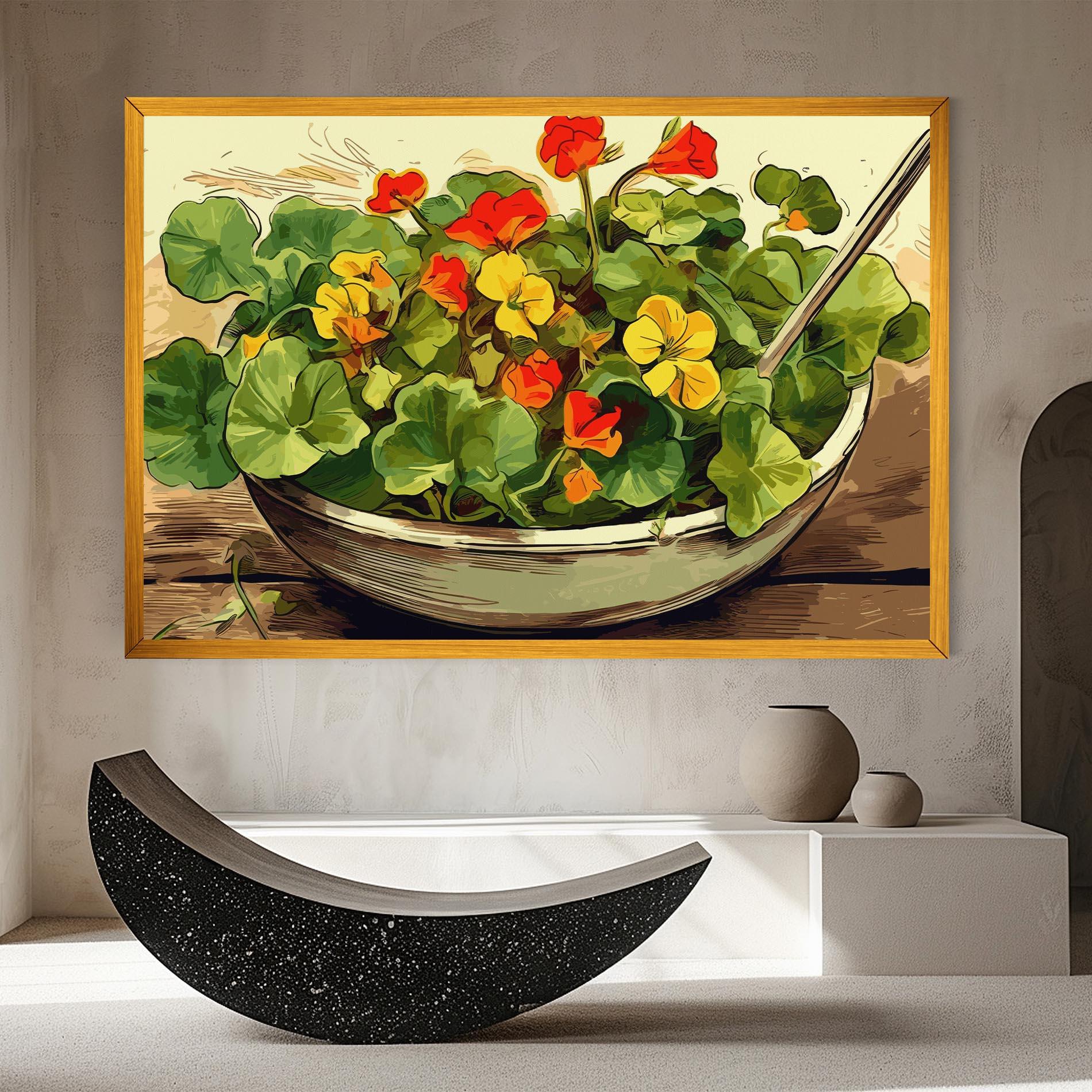 Leinwandbild Flower Food mockup 8