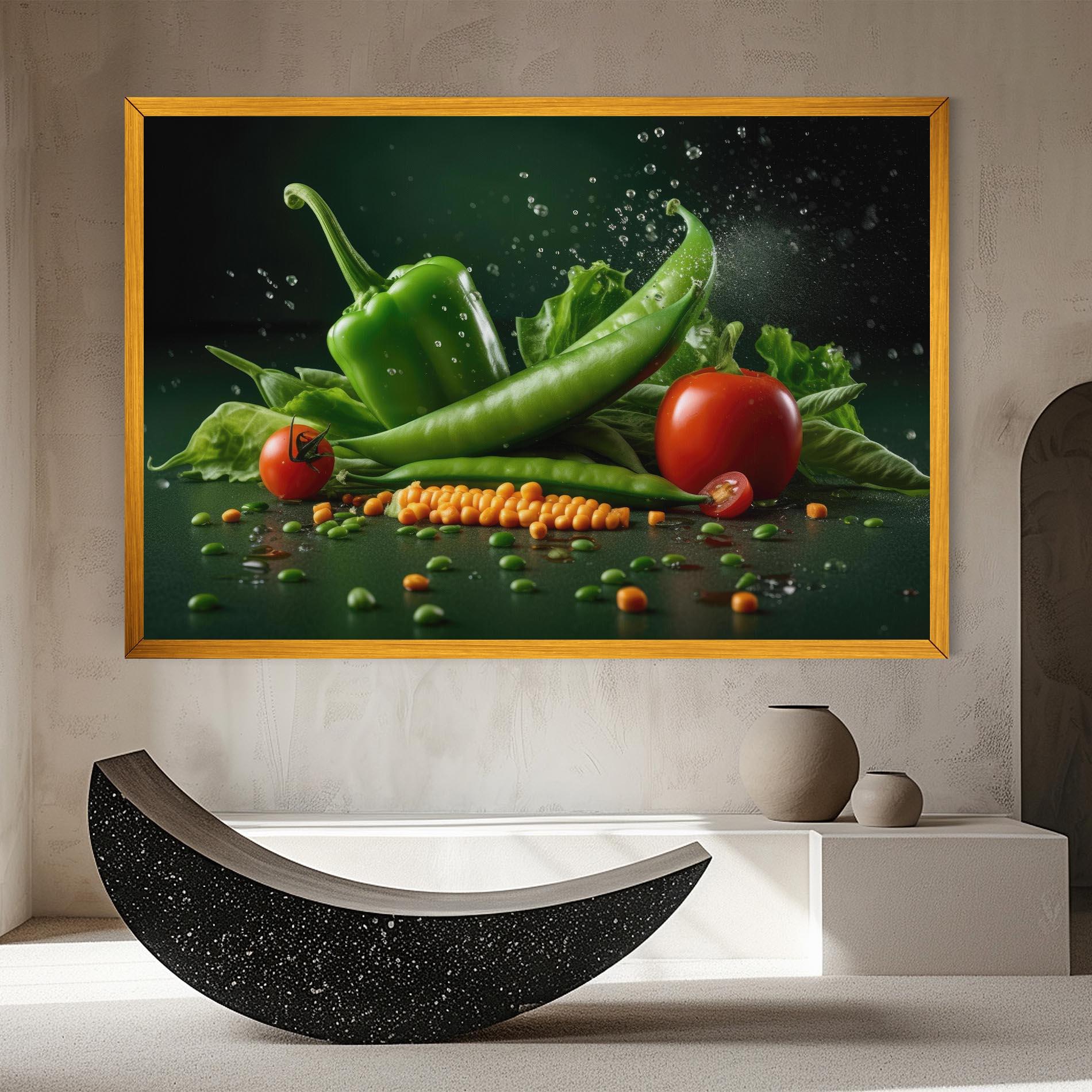 Leinwandbild Fresh Vegetables mockup 8