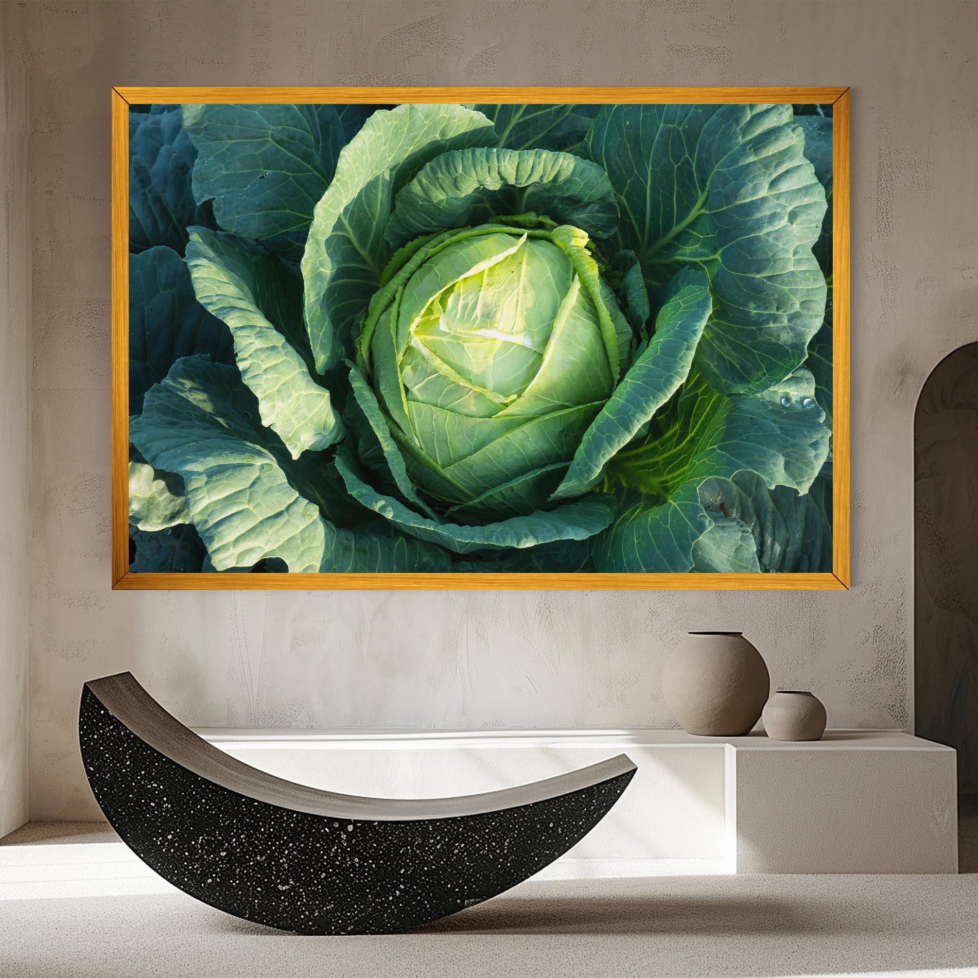 Leinwandbild Green Lettuce mockup 8