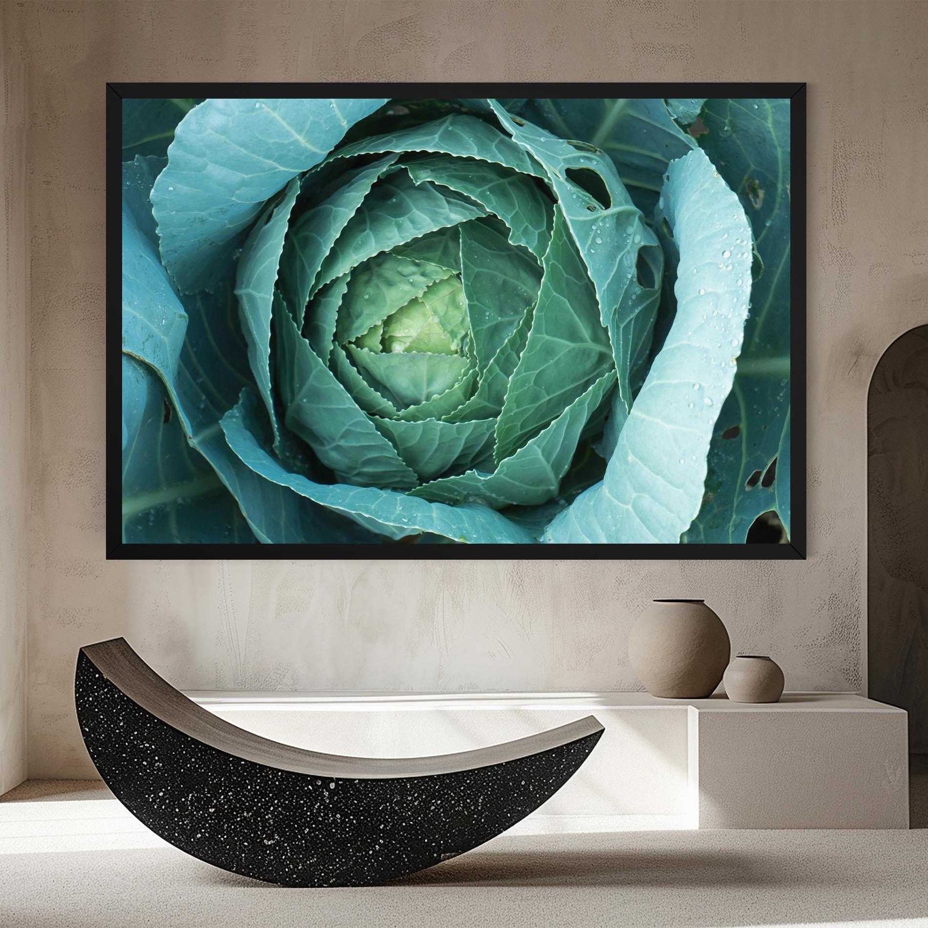 Leinwandbild Blue Lettuce mockup 8