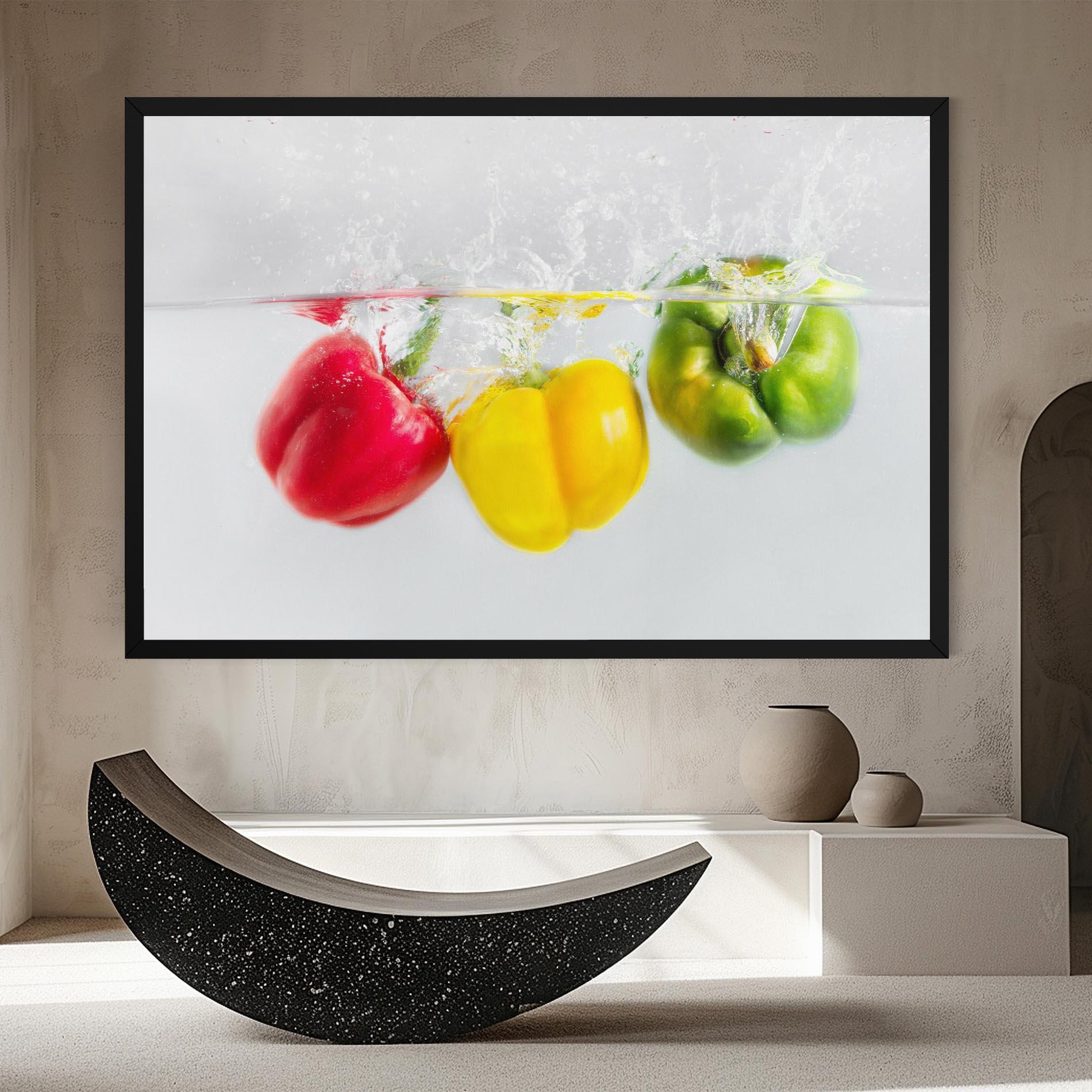 Leinwandbild Colorful Bellpepper mockup 8