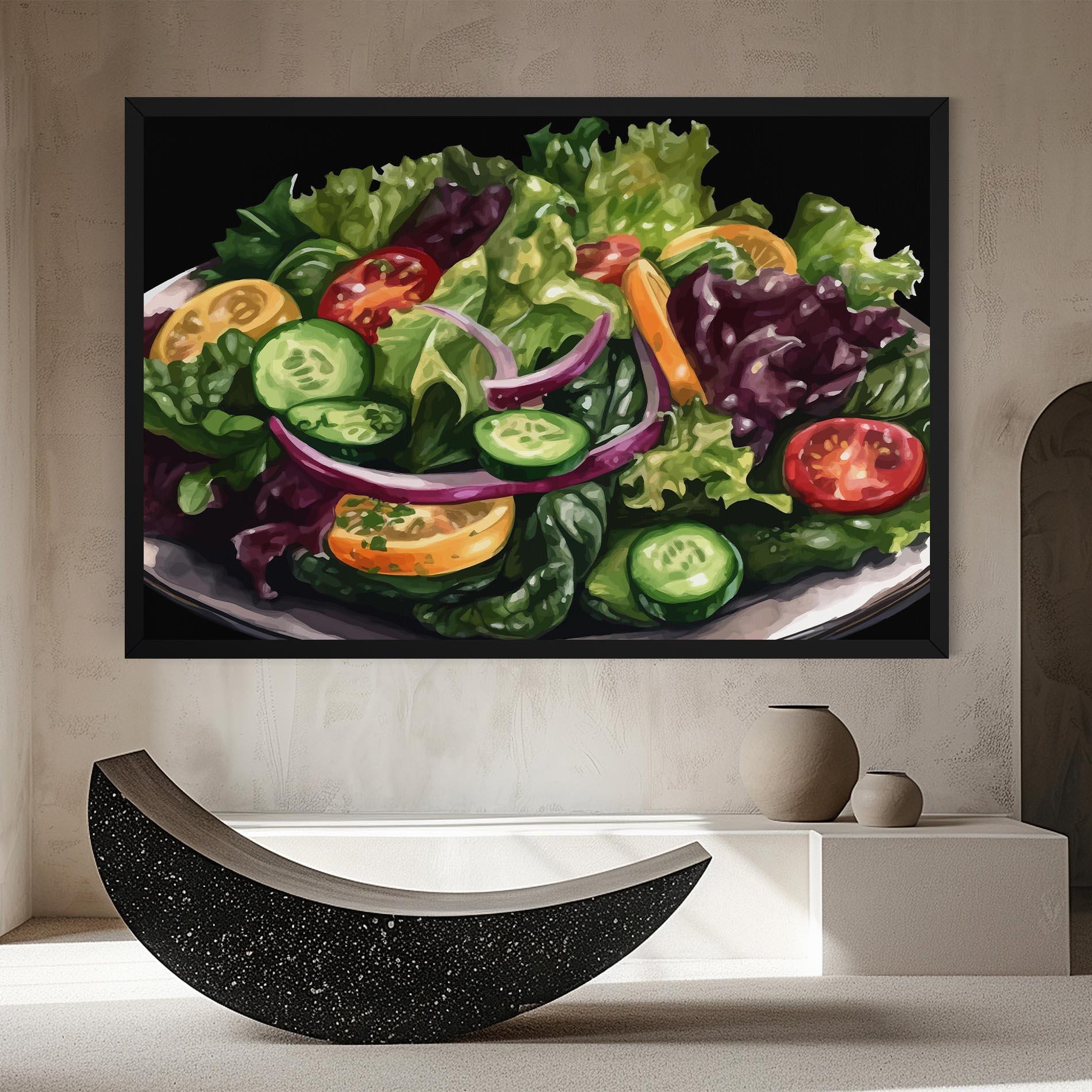 Leinwandbild Cucumber Salad mockup 8