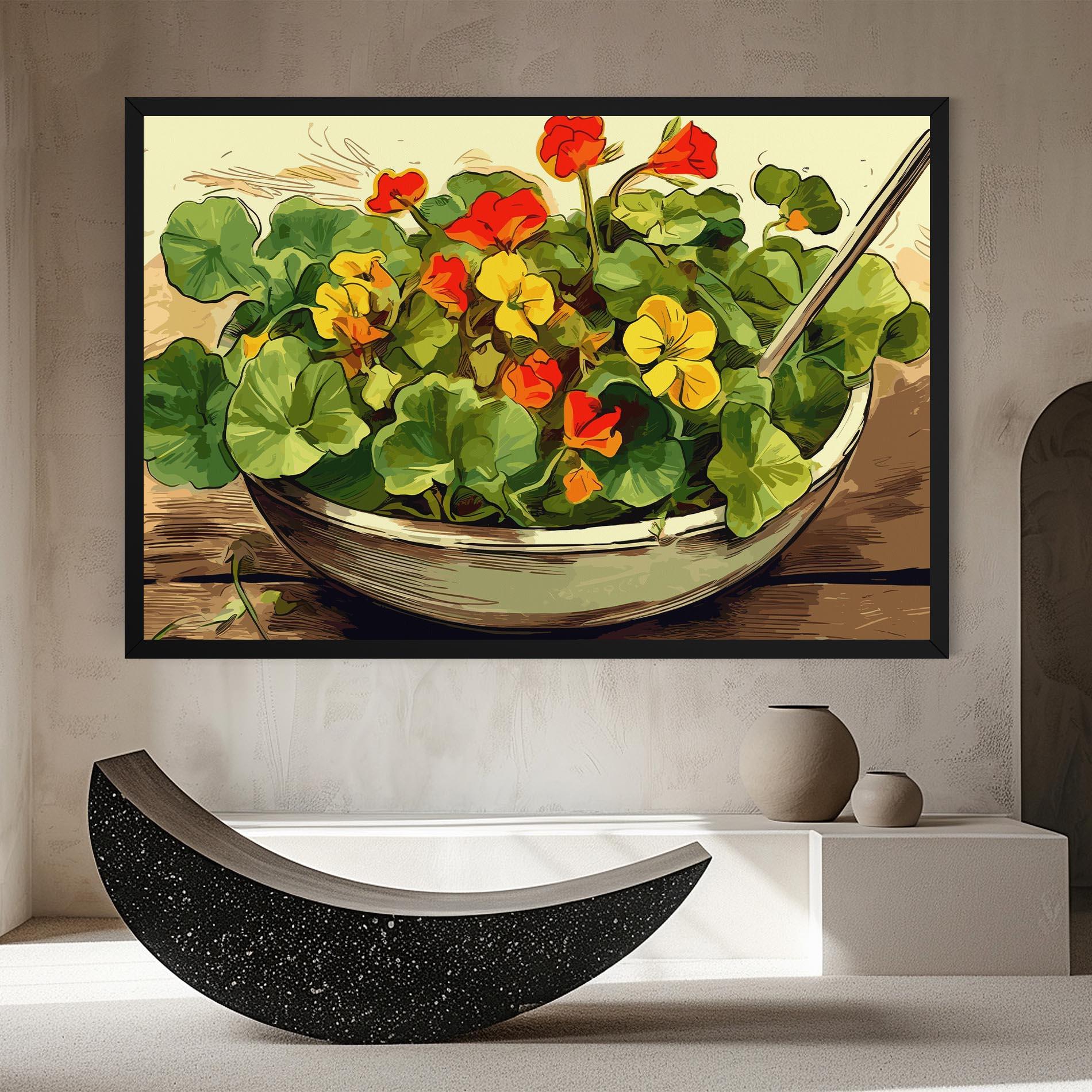 Leinwandbild Flower Food mockup 8