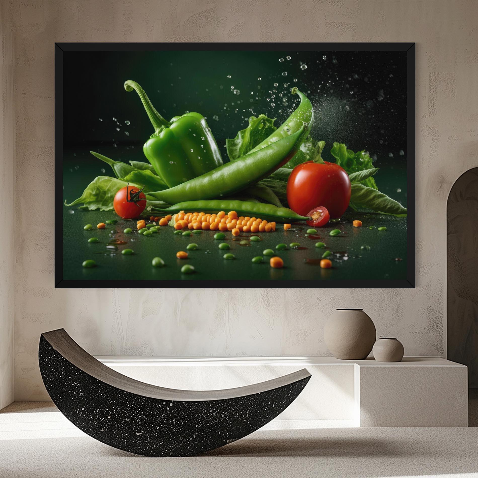 Leinwandbild Fresh Vegetables mockup 8