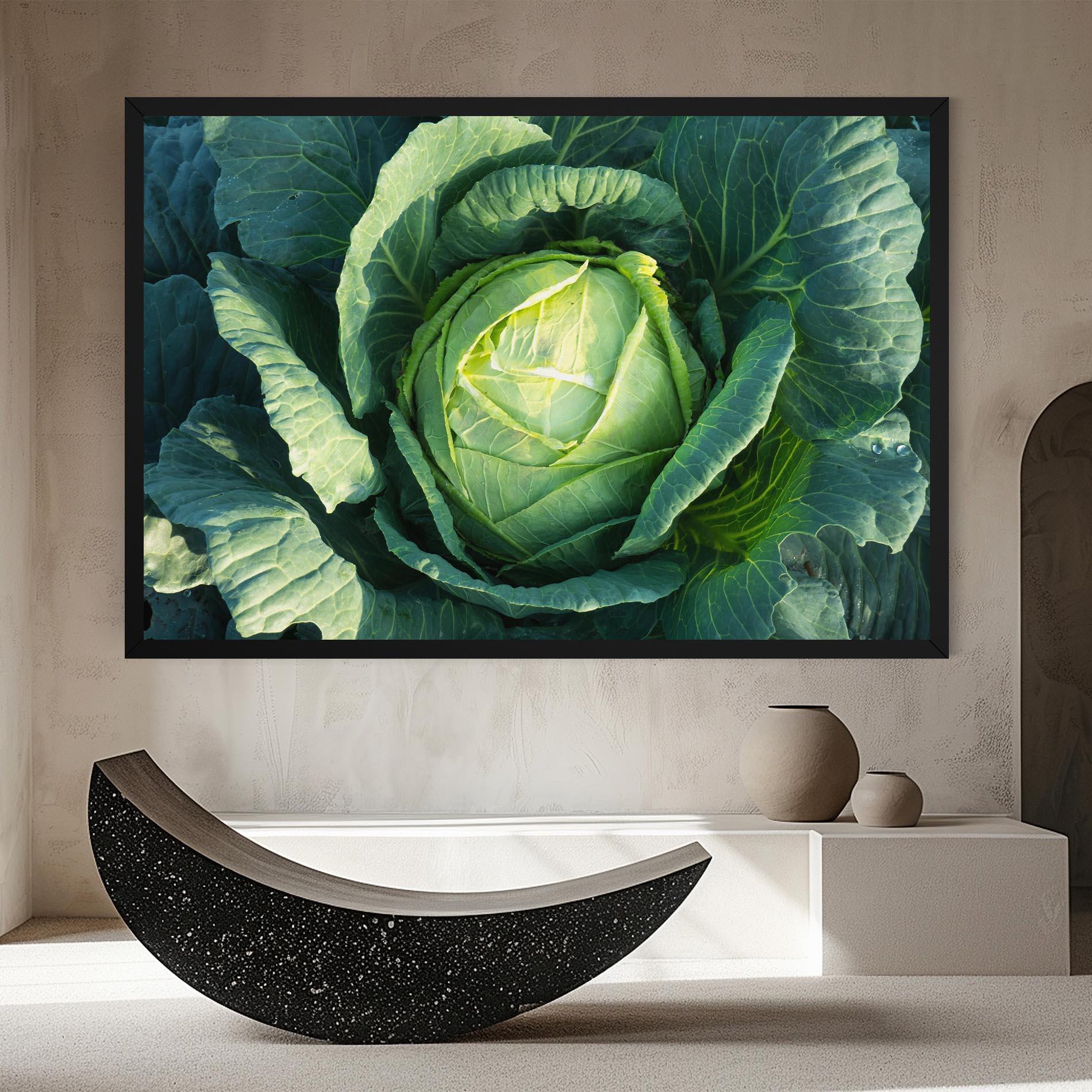 Leinwandbild Green Lettuce mockup 8