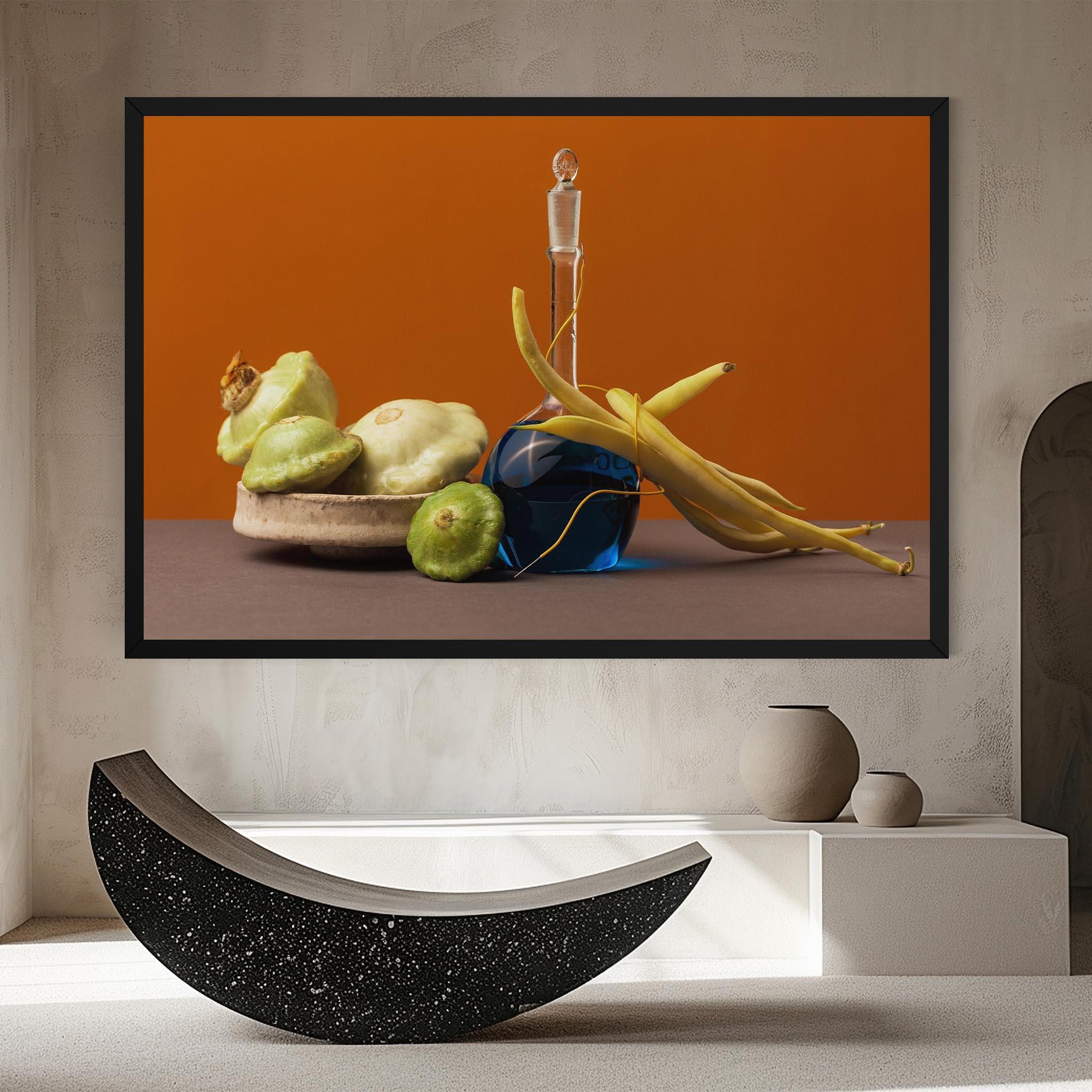 Leinwandbild Vegetables Blue Liquid mockup 8