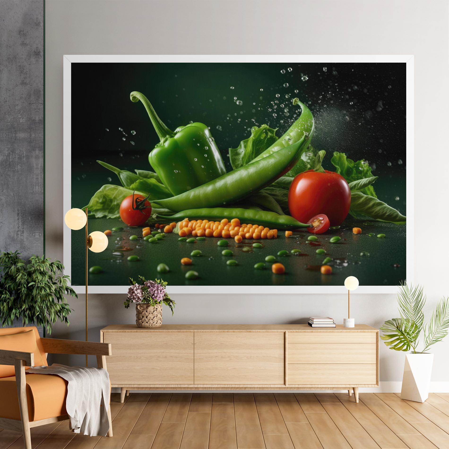 Leinwandbild Fresh Vegetables mockup 9