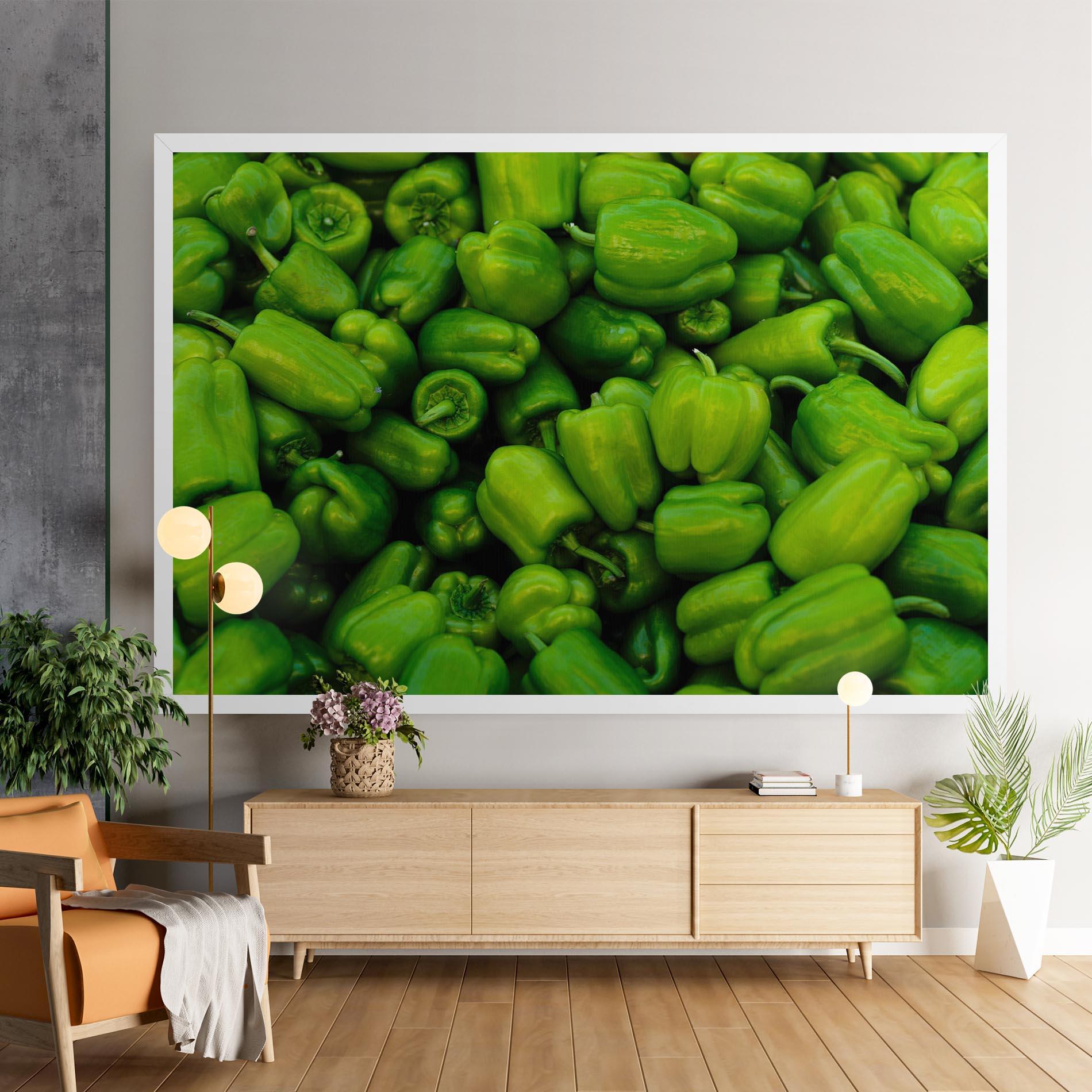 Leinwandbild Green Bellpepper mockup 9