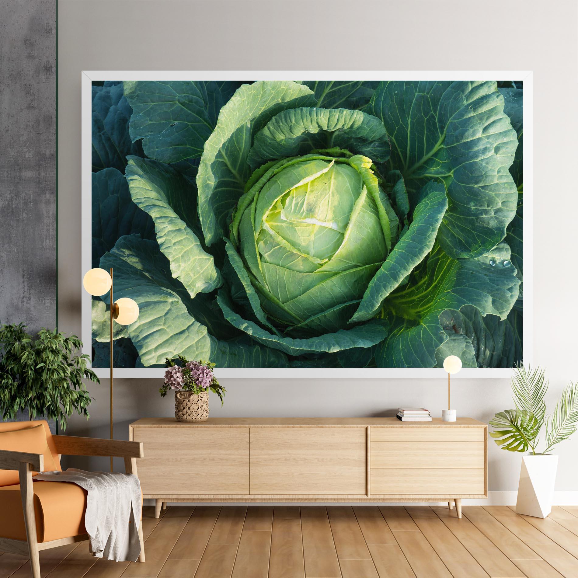 Leinwandbild Green Lettuce mockup 9