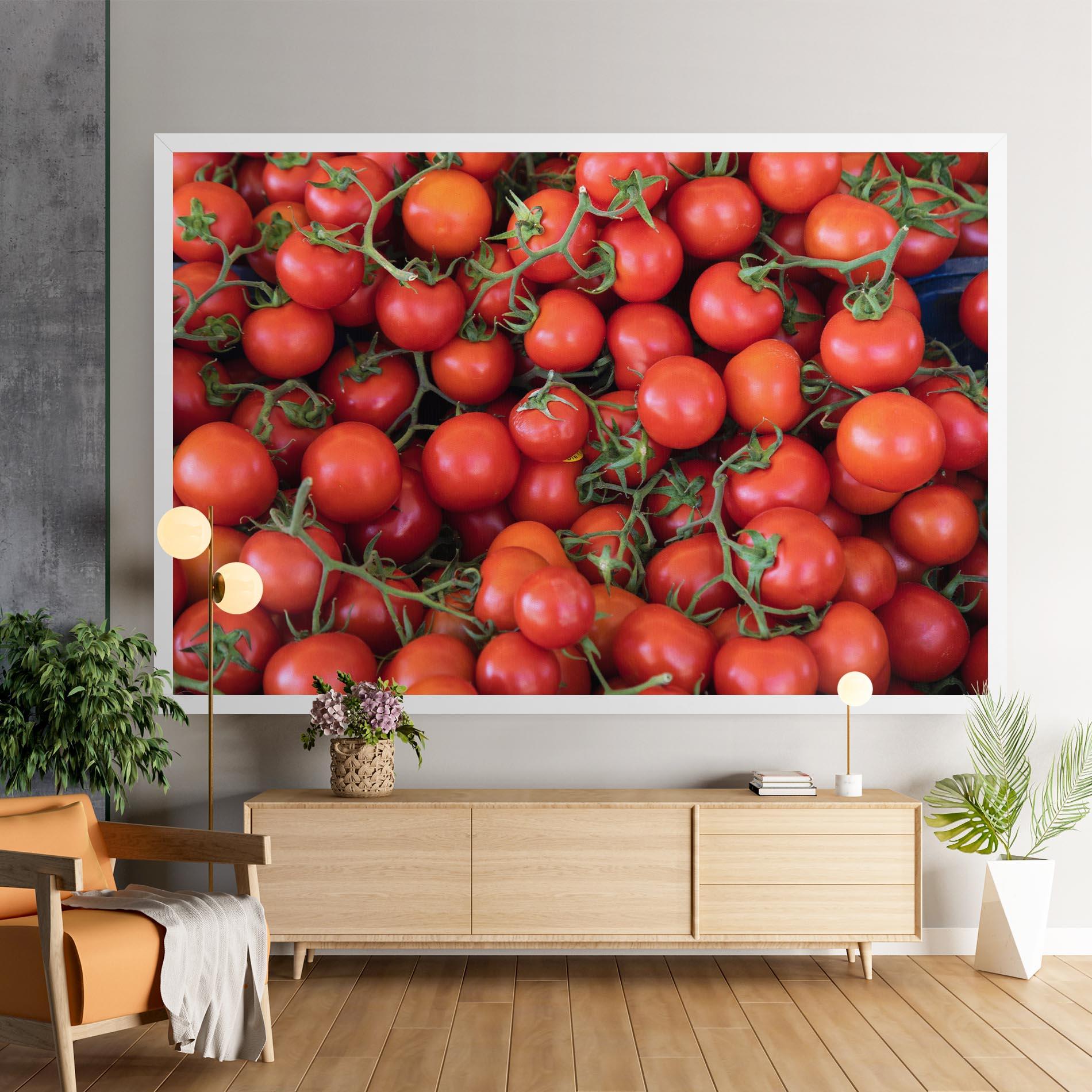 Leinwandbild Tomato Red Wall mockup 9