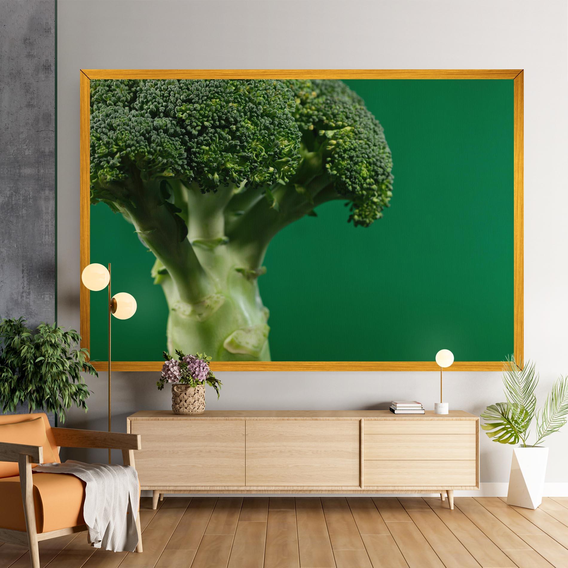 Leinwandbild Broccoli mockup 9