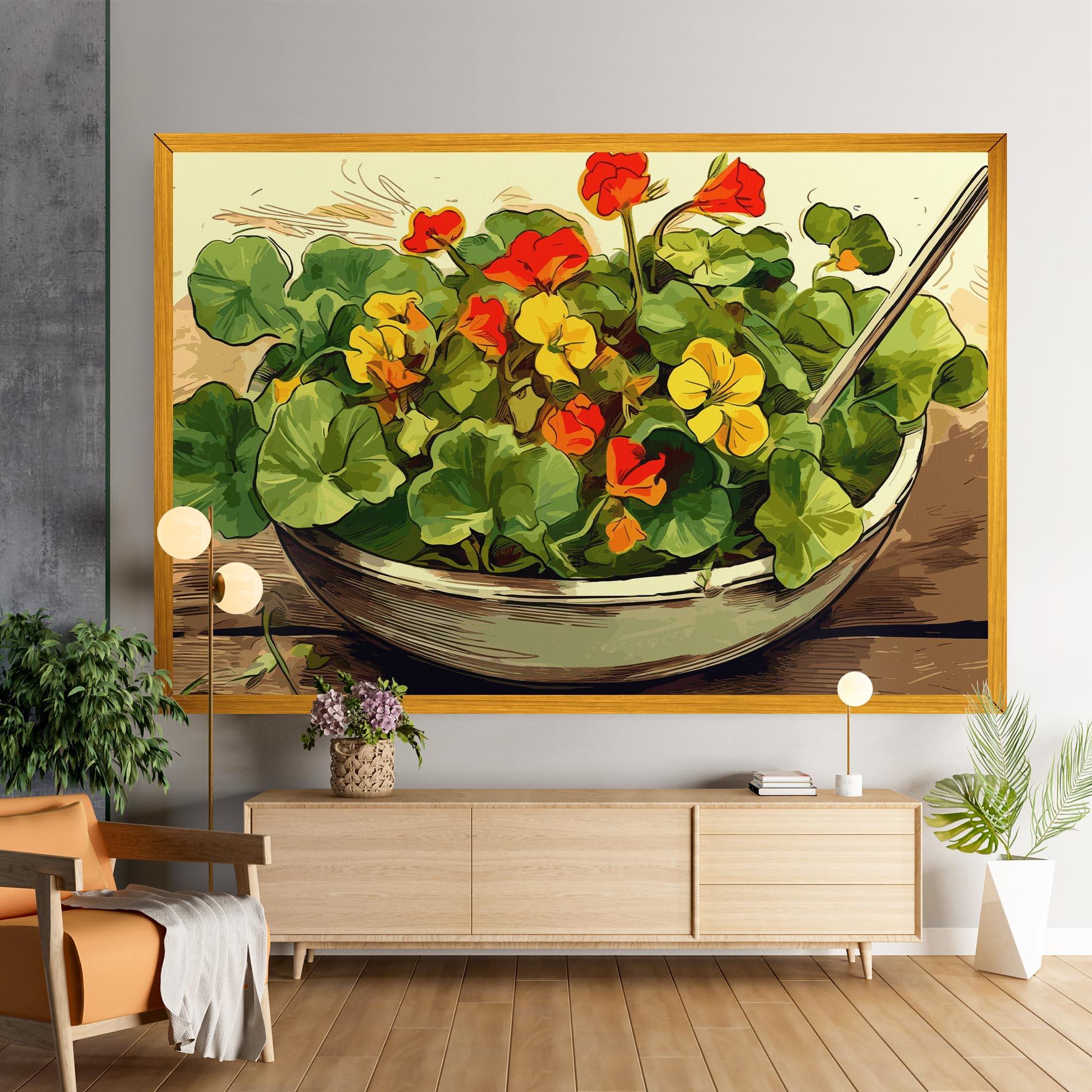 Leinwandbild Flower Food mockup 9