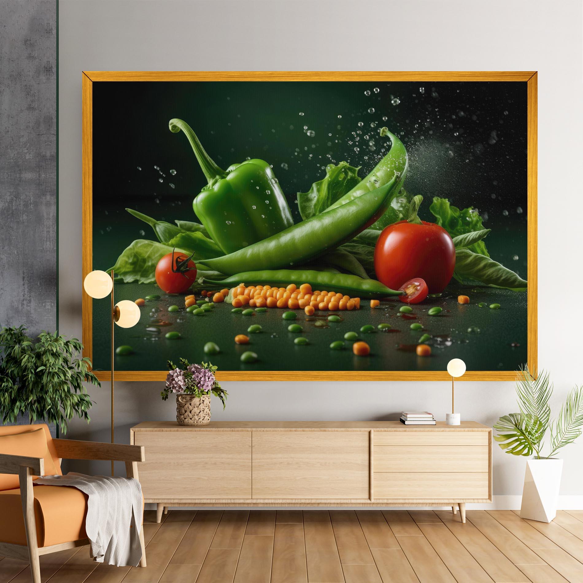 Leinwandbild Fresh Vegetables mockup 9