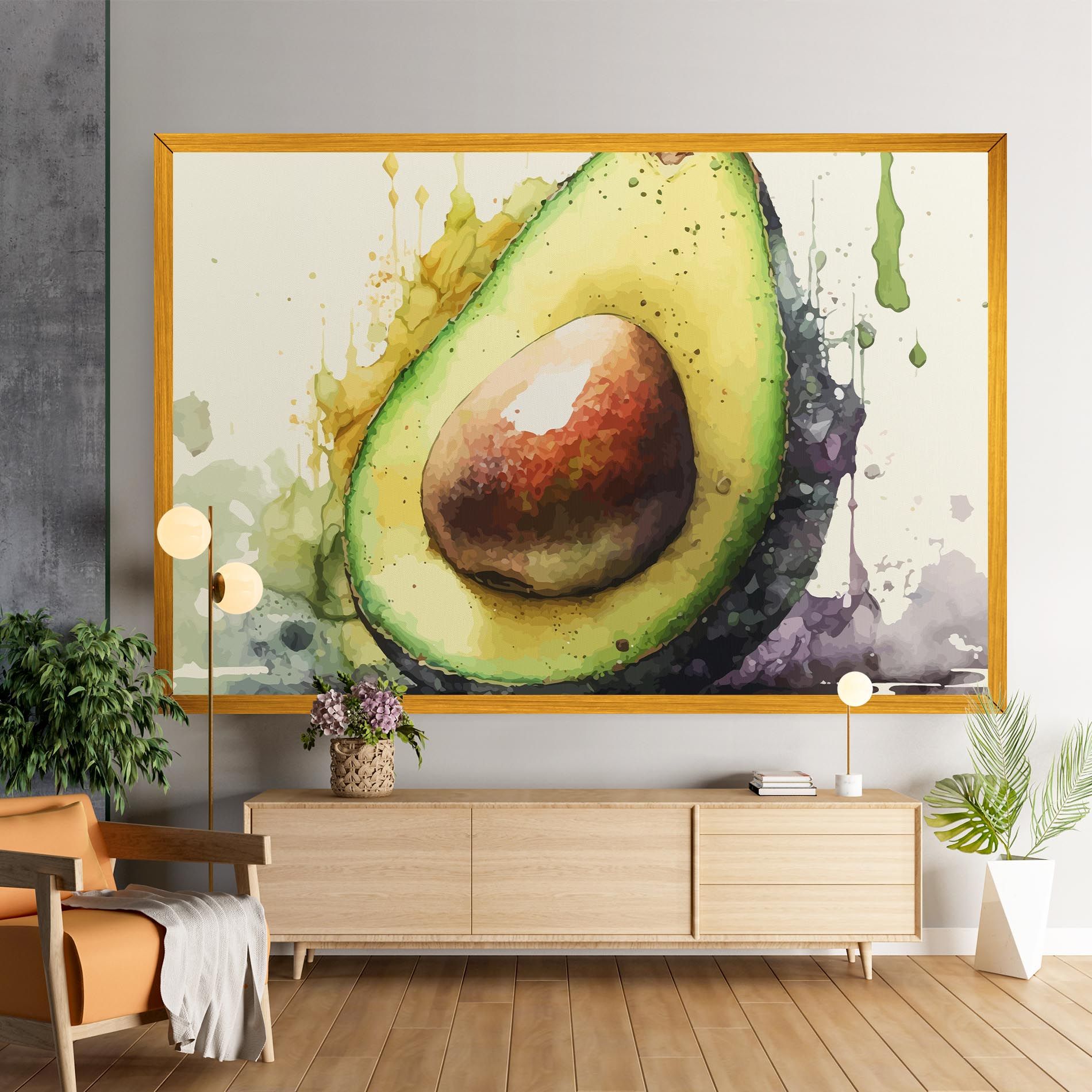 Green Avocado Art mockup 9