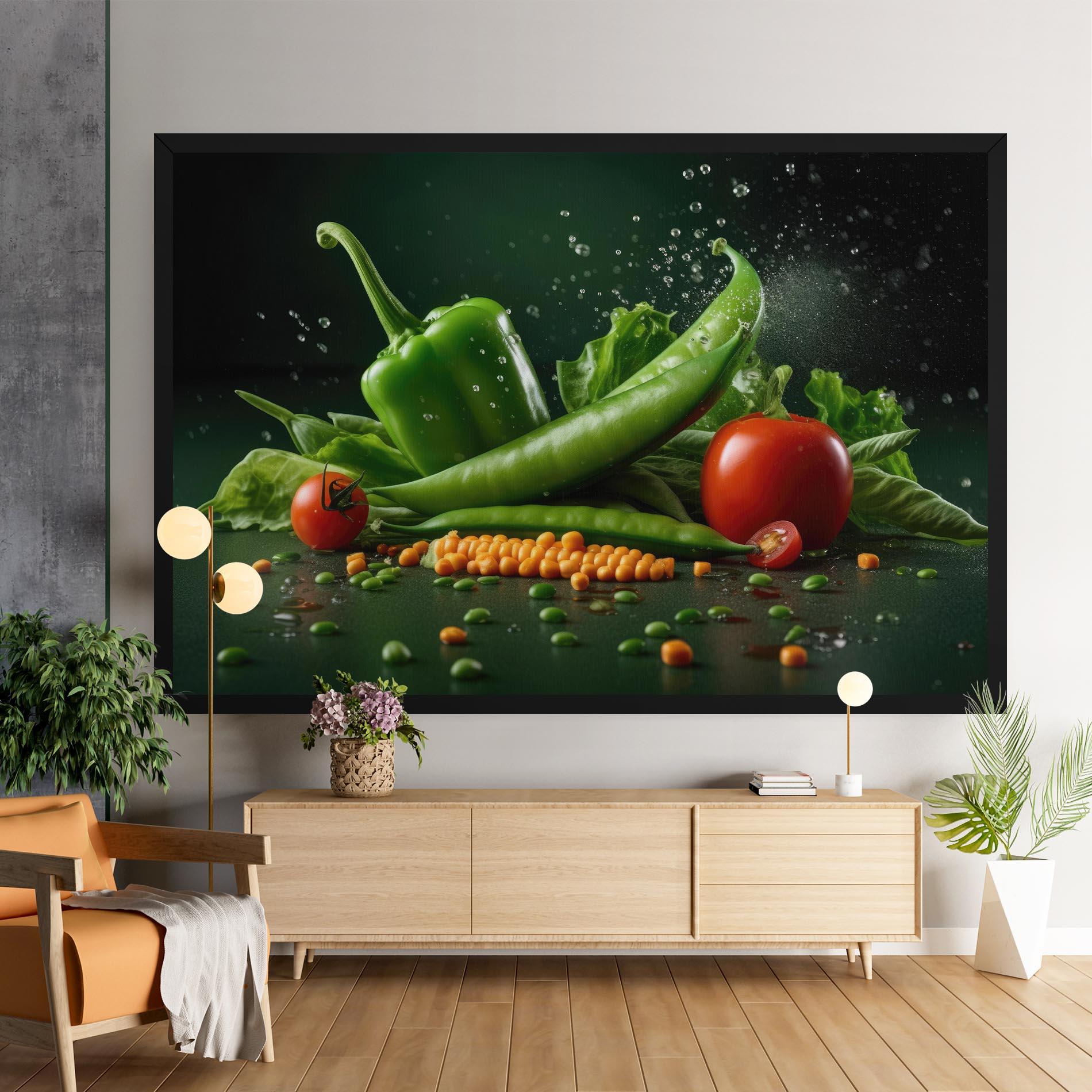 Leinwandbild Fresh Vegetables mockup 9