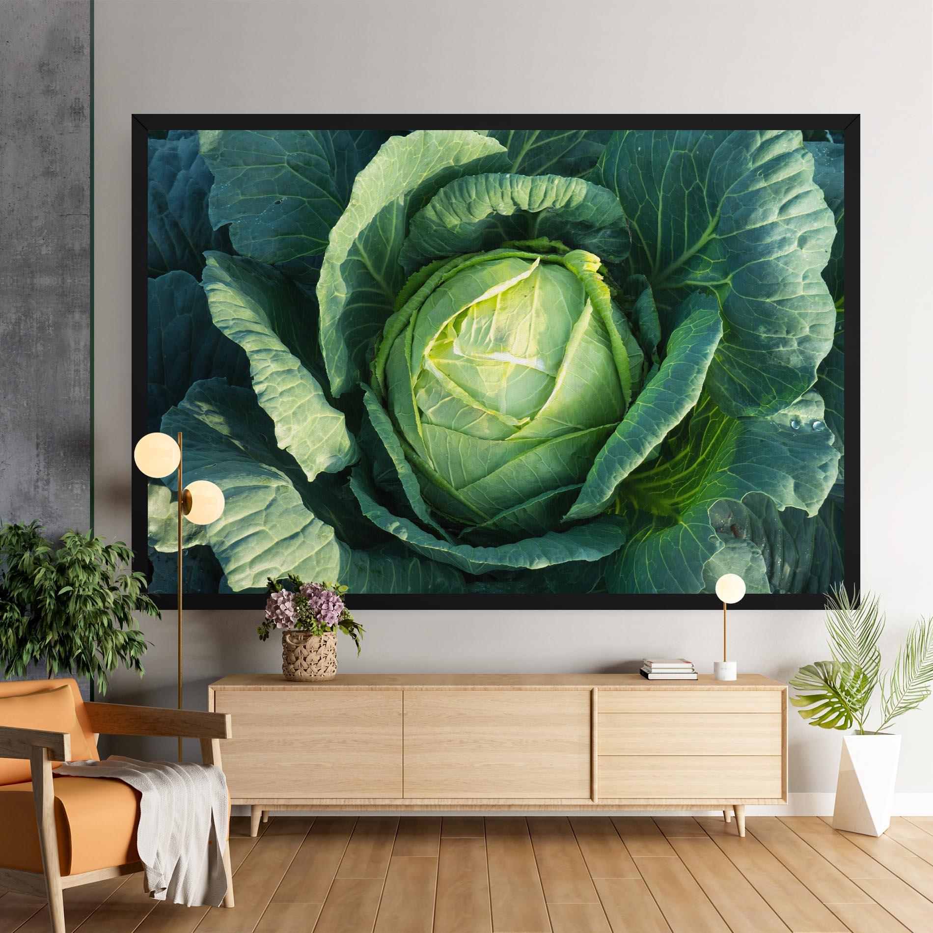 Leinwandbild Green Lettuce mockup 9