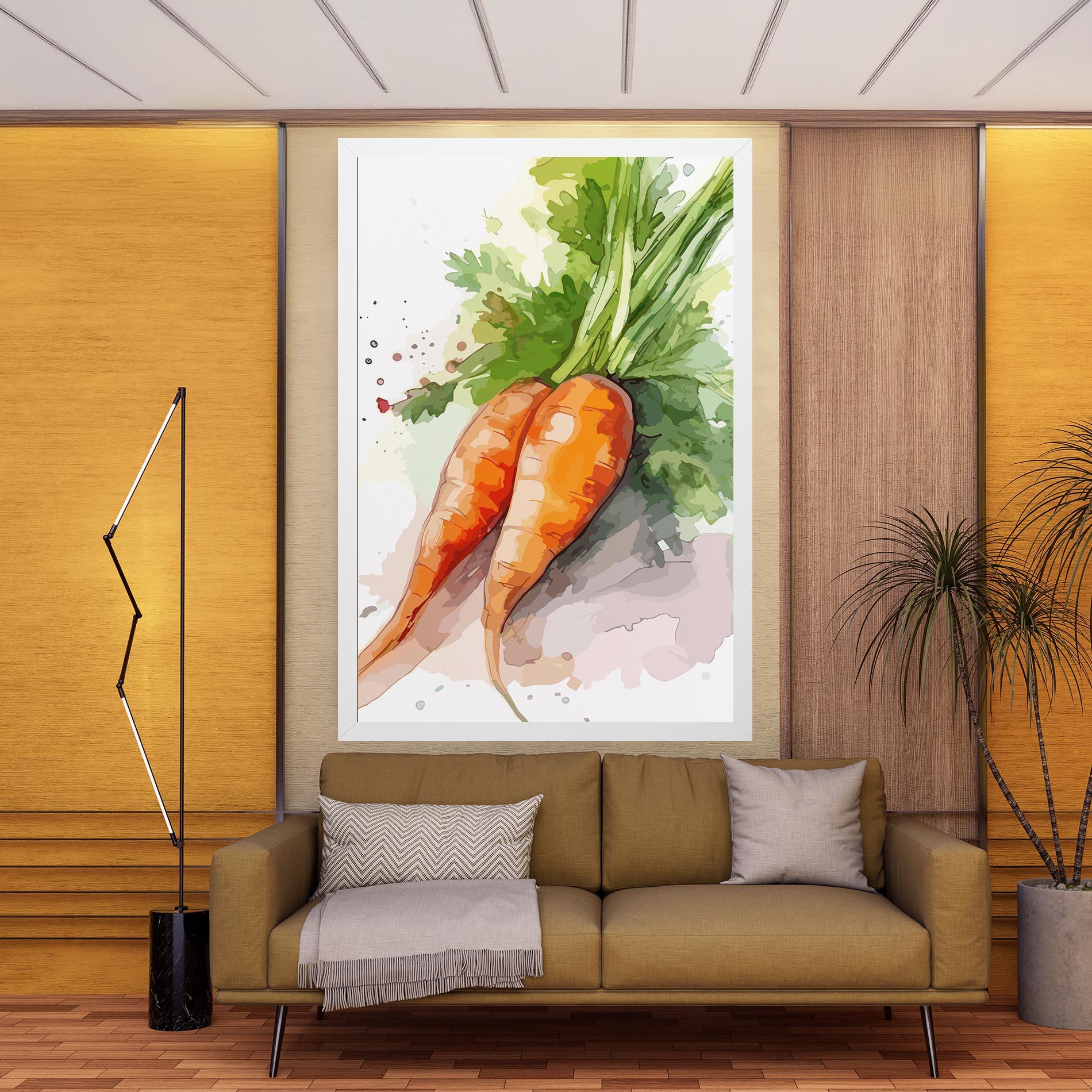 Leinwandbild Carrot Watercolor mockup 9