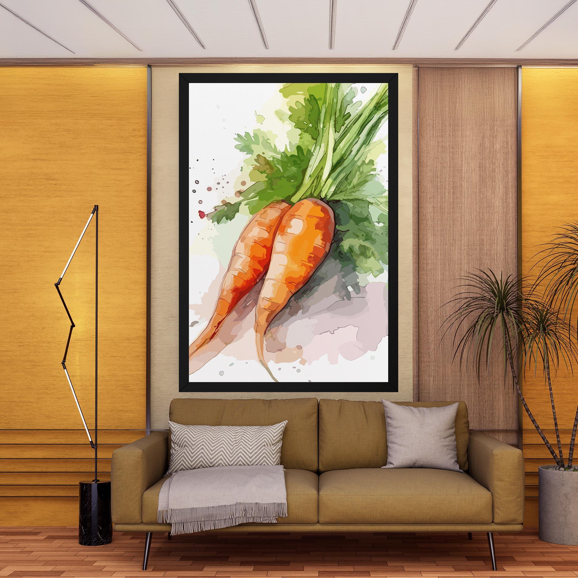 Leinwandbild Carrot Watercolor mockup 9