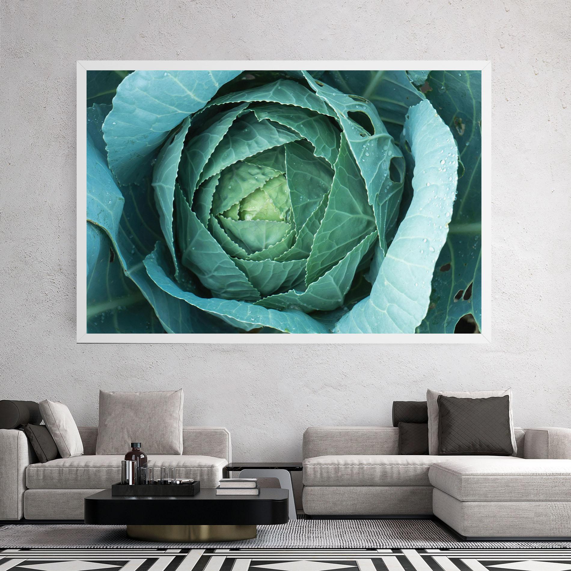 Leinwandbild Blue Lettuce mockup 2