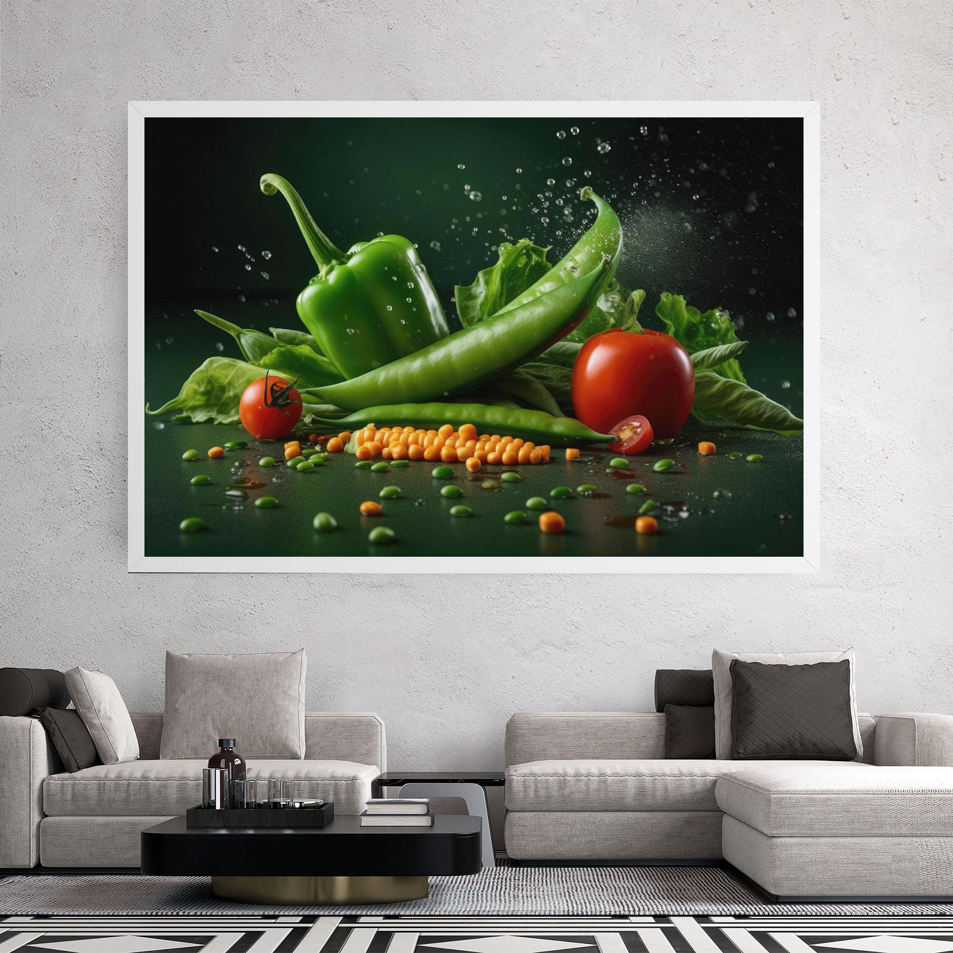 Leinwandbild Fresh Vegetables mockup 2