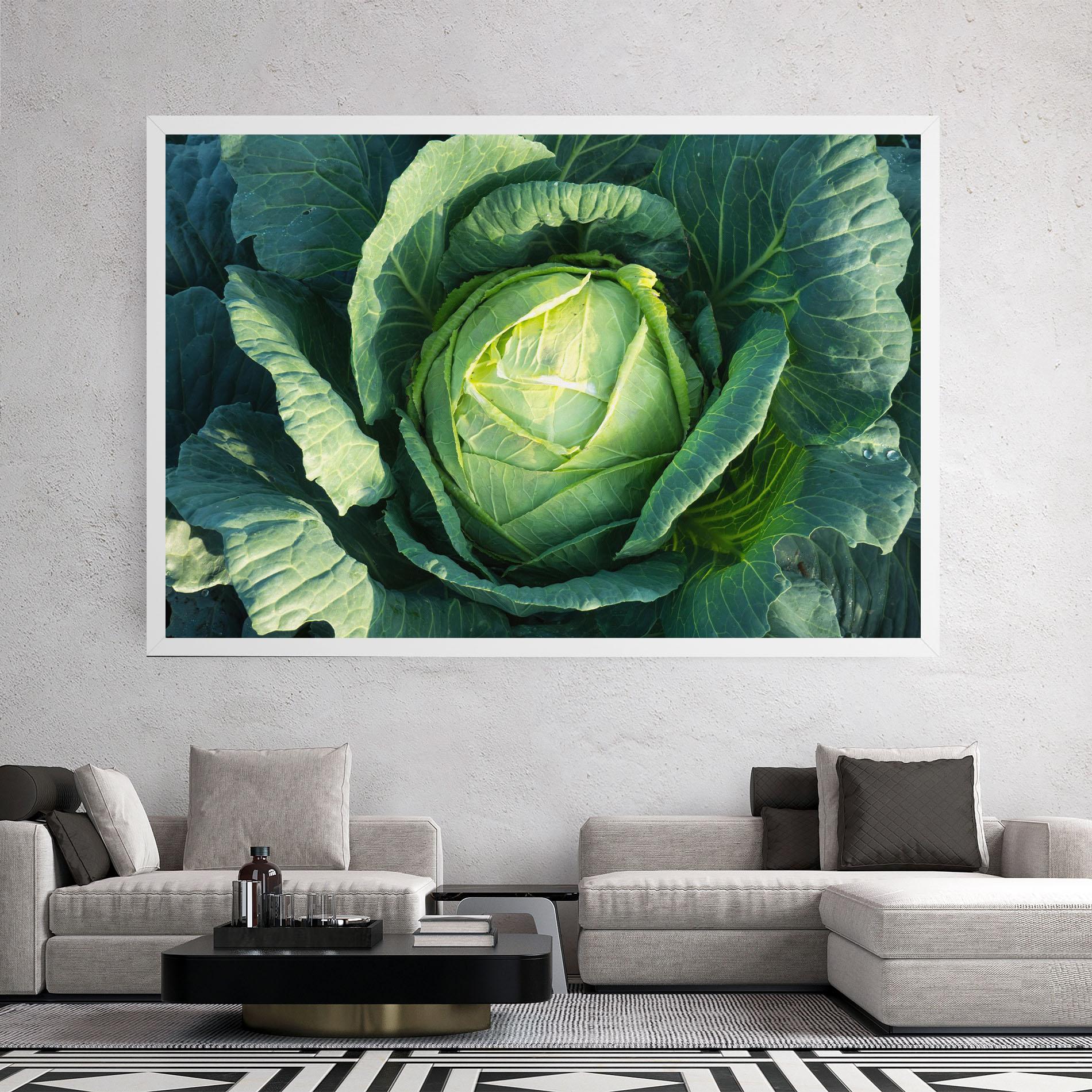 Leinwandbild Green Lettuce mockup 2