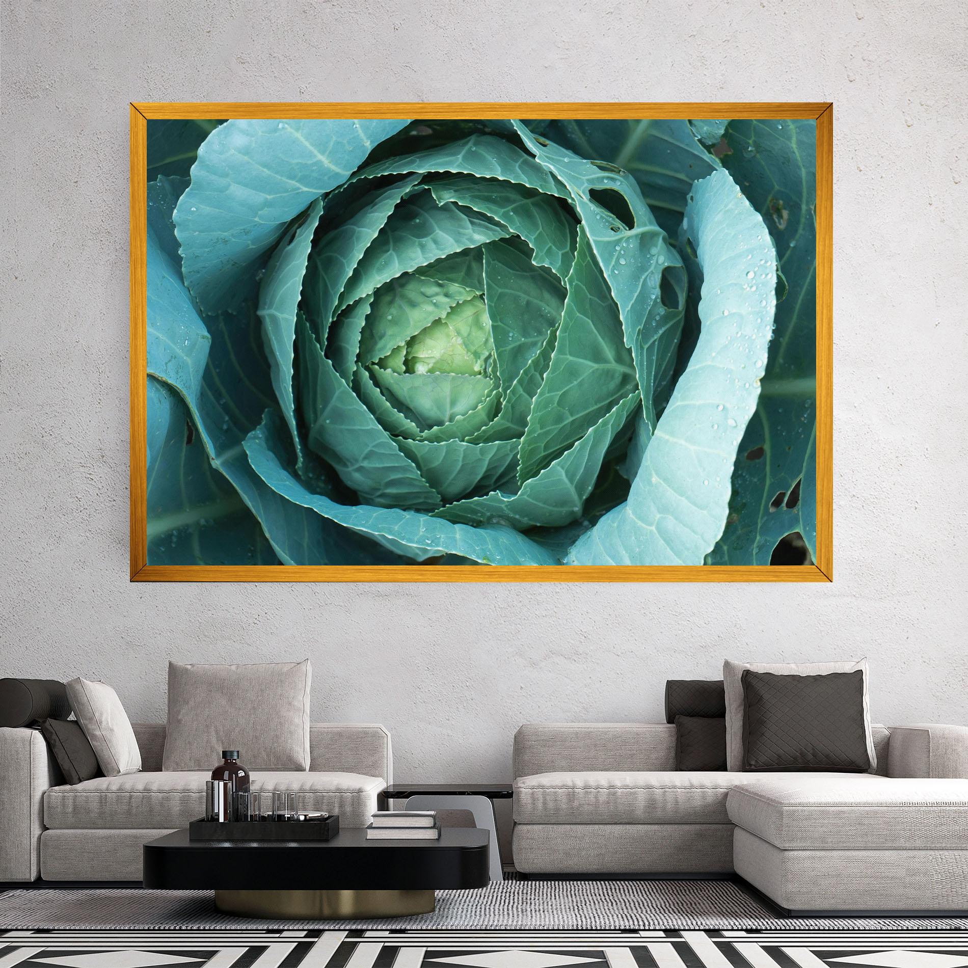 Leinwandbild Blue Lettuce mockup 2