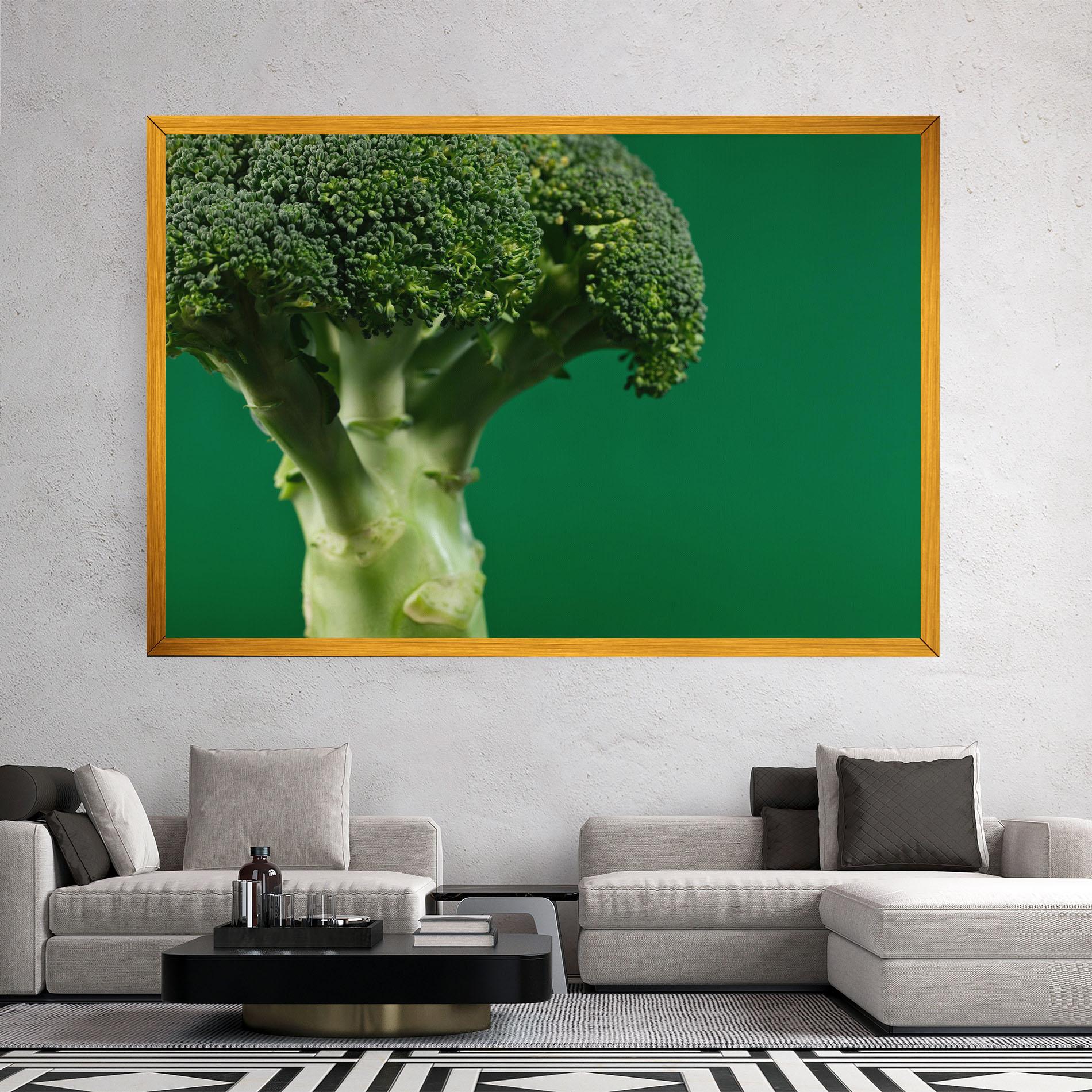 Leinwandbild Broccoli mockup 2