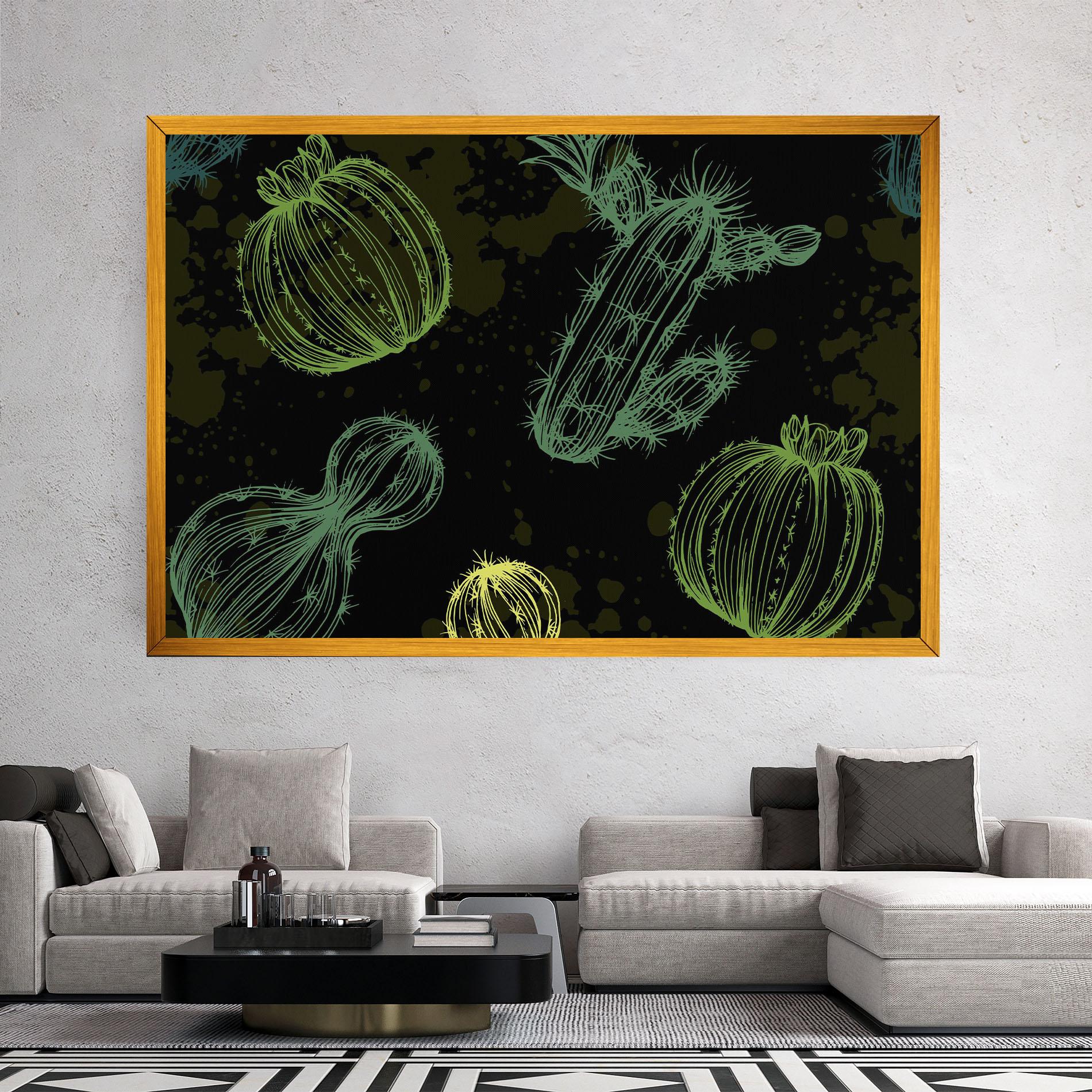 Leinwandbild Cactus Art mockup 2