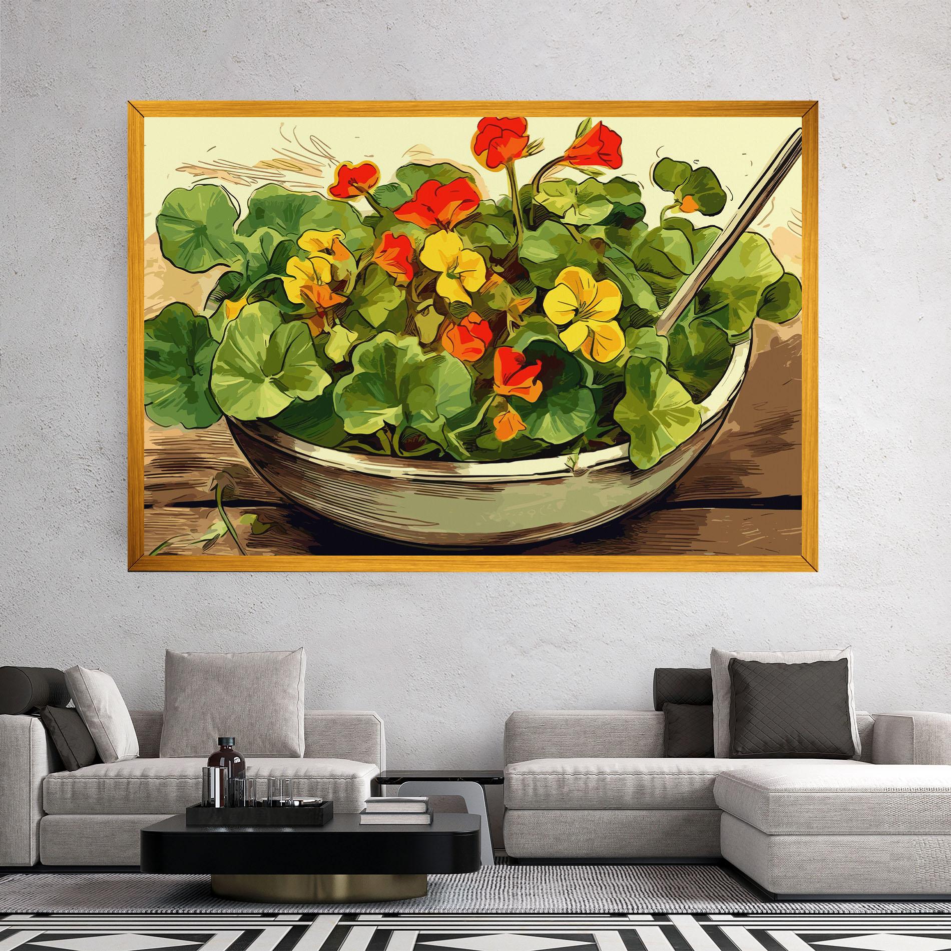 Leinwandbild Flower Food mockup 2