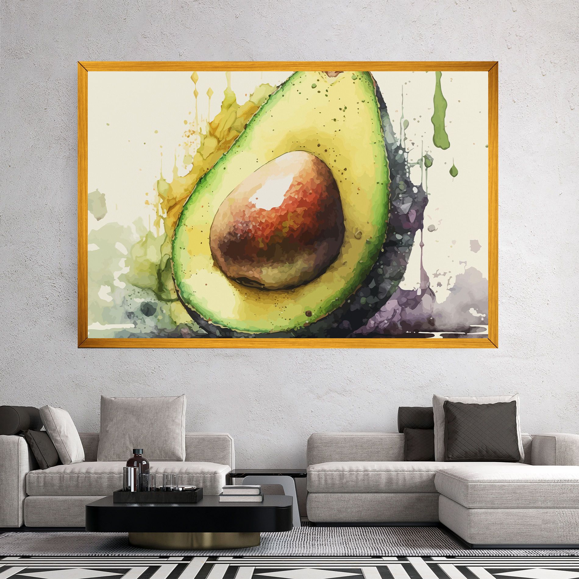 Green Avocado Art mockup 2