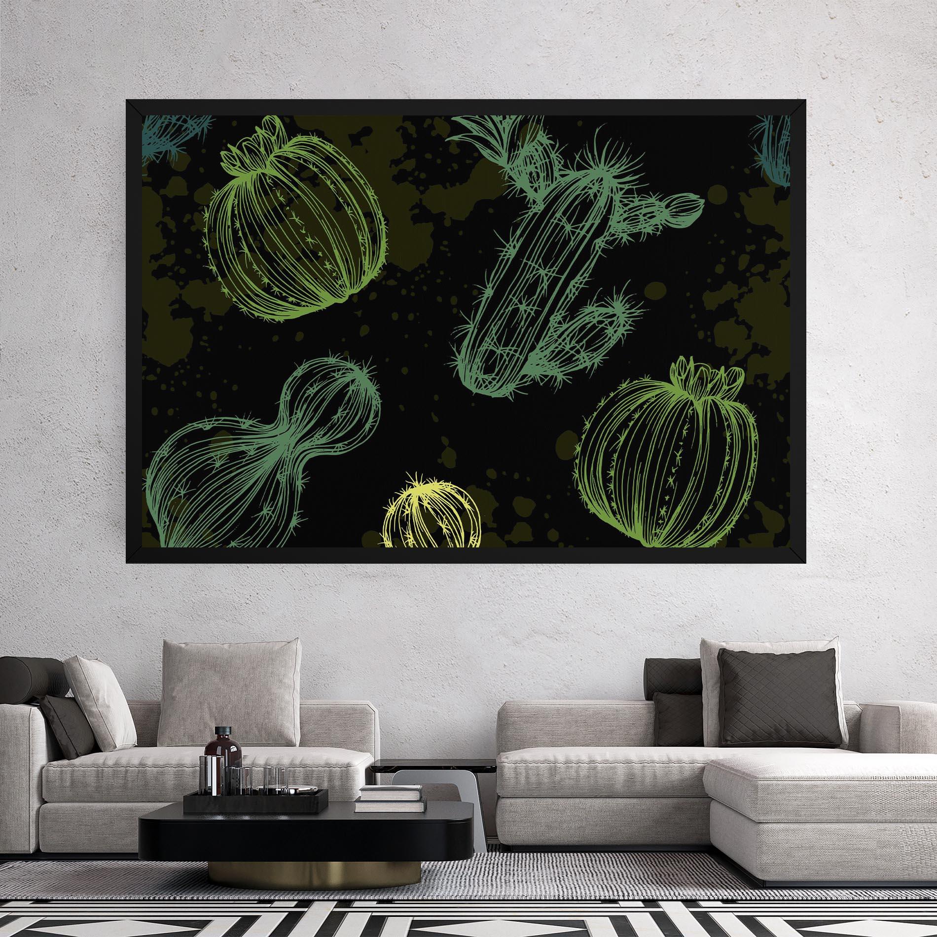Leinwandbild Cactus Art mockup 2