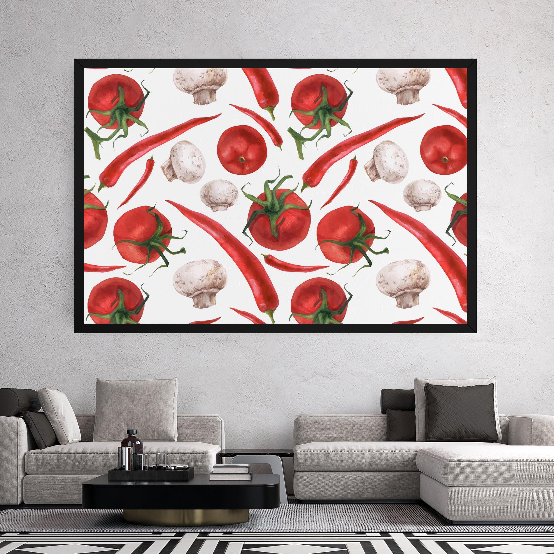 Leinwandbild Floating Tomato mockup 2