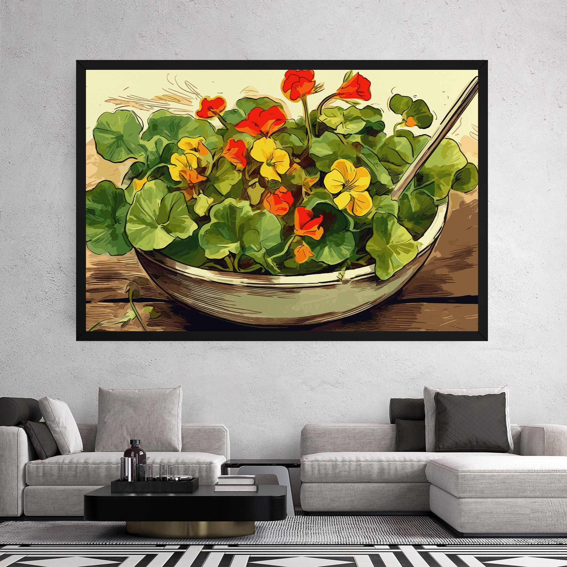 Leinwandbild Flower Food mockup 2