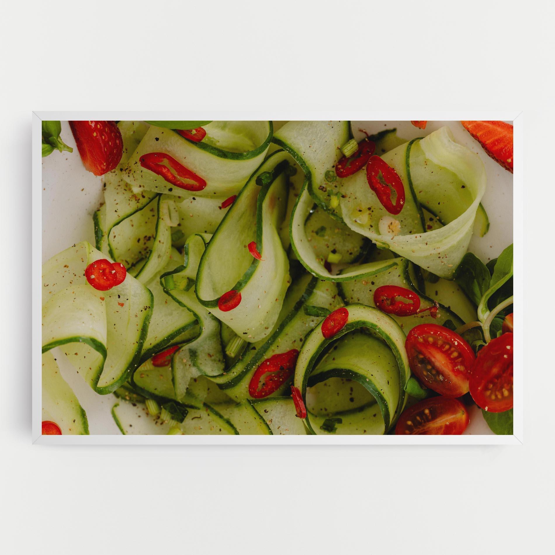 Leinwandbild Cucumber Food mockup 0