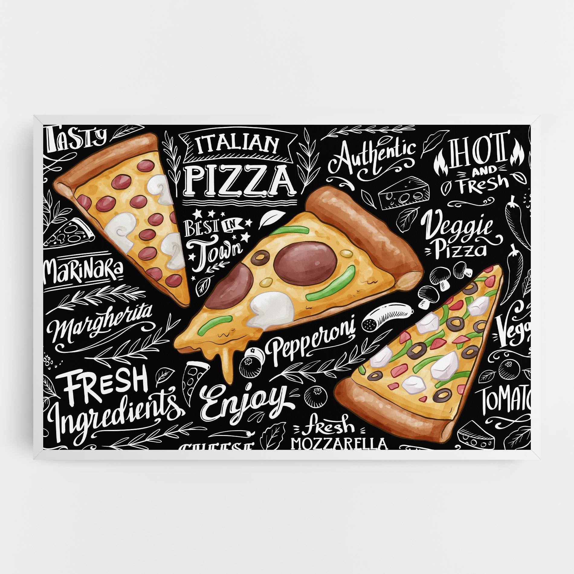 Leinwandbild Enjoy Pizza mockup 0