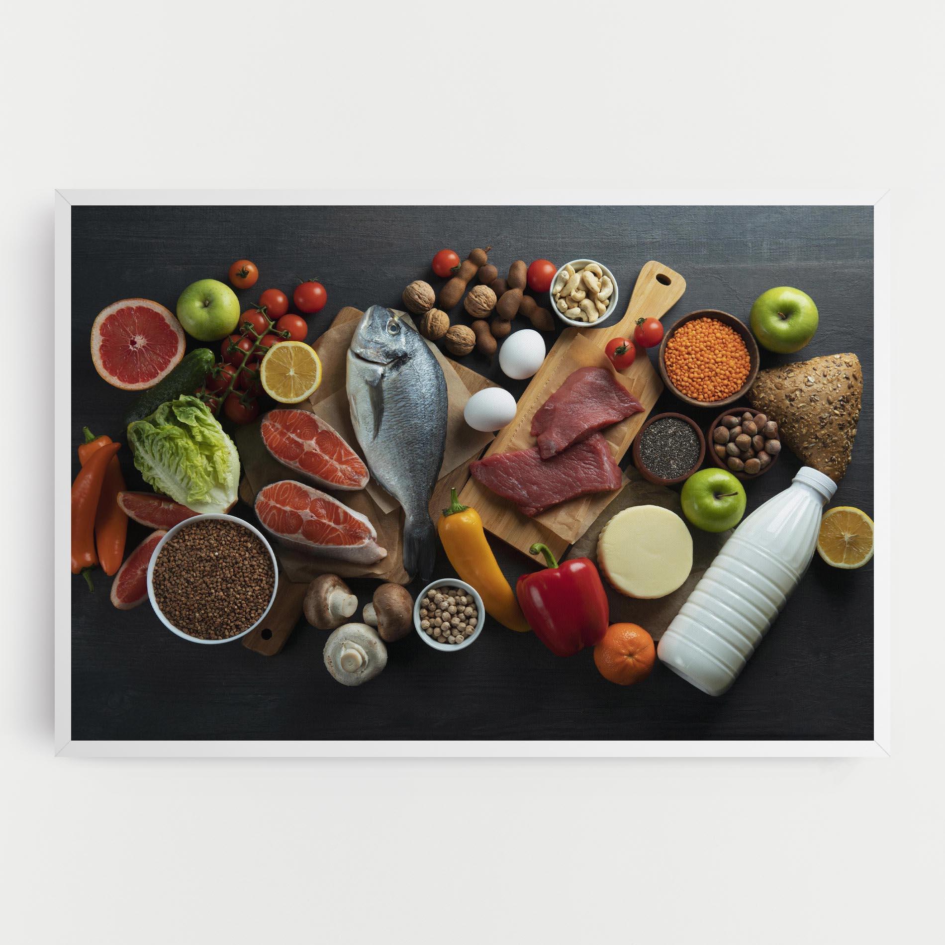 Leinwandbild Food Ingredients mockup 0
